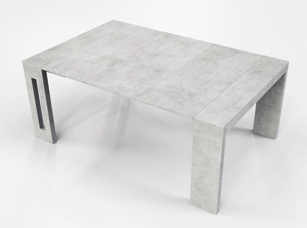 Modern Extendable Gray 17.5" - 73" Office Desk or Meeting Table - Image 4