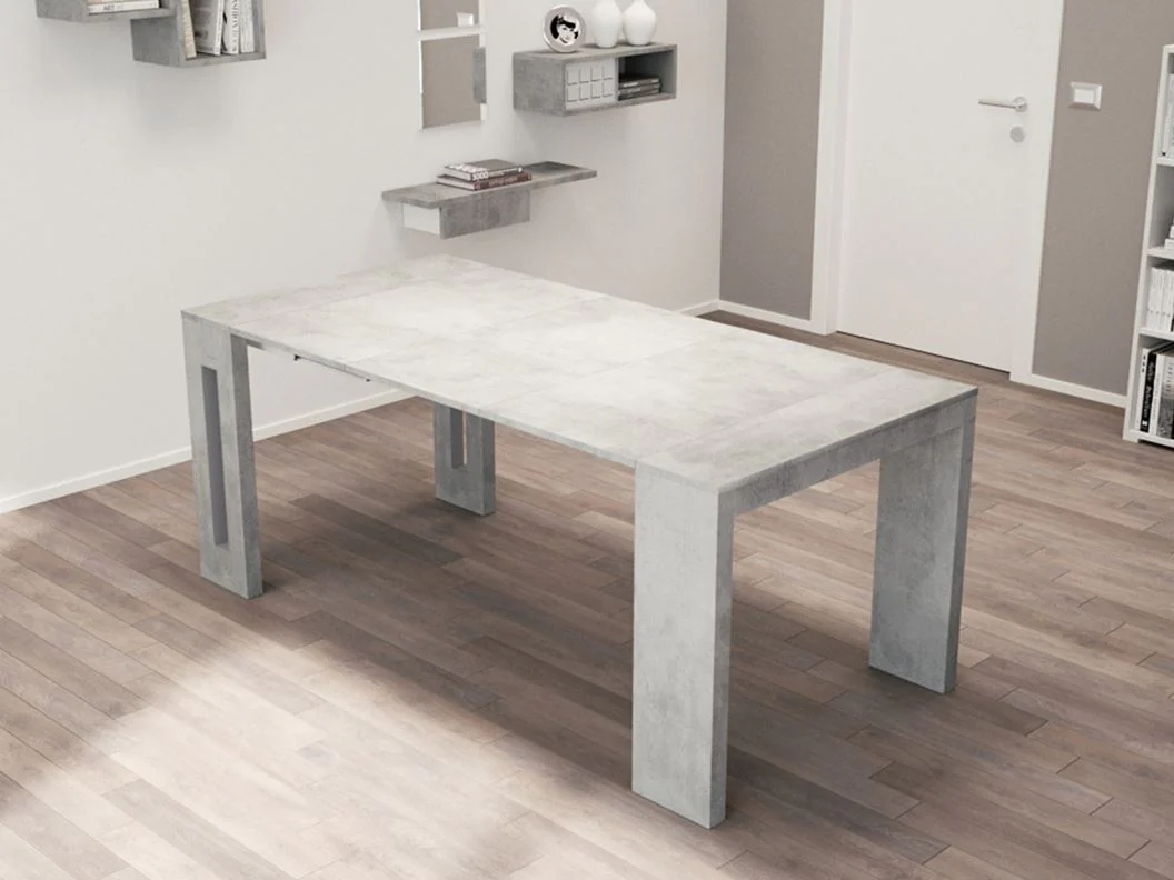 Modern Extendable Gray 17.5" - 73" Office Desk or Meeting Table - Image 5