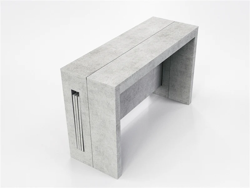 Modern Extendable Gray 17.5" - 73" Office Desk or Meeting Table - Image 6