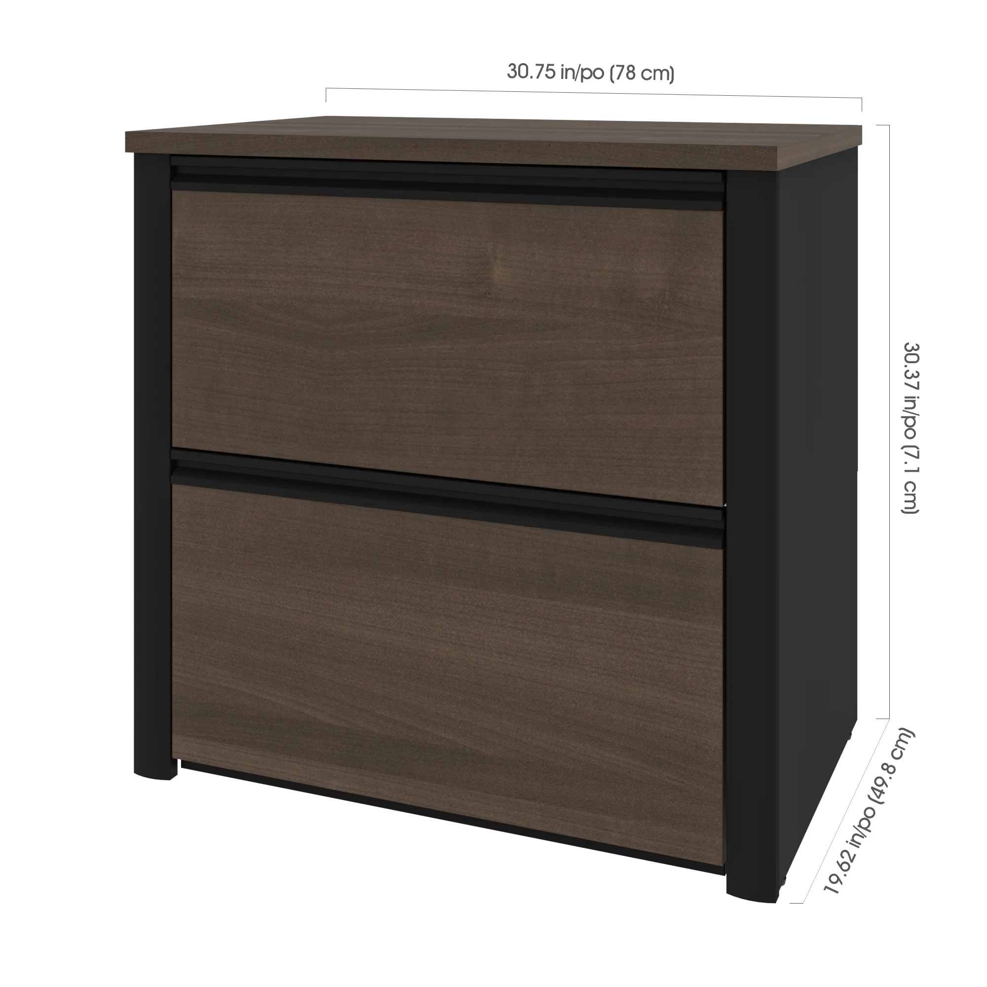 Connexion 30" Antigua and Black Lateral File - Image 2