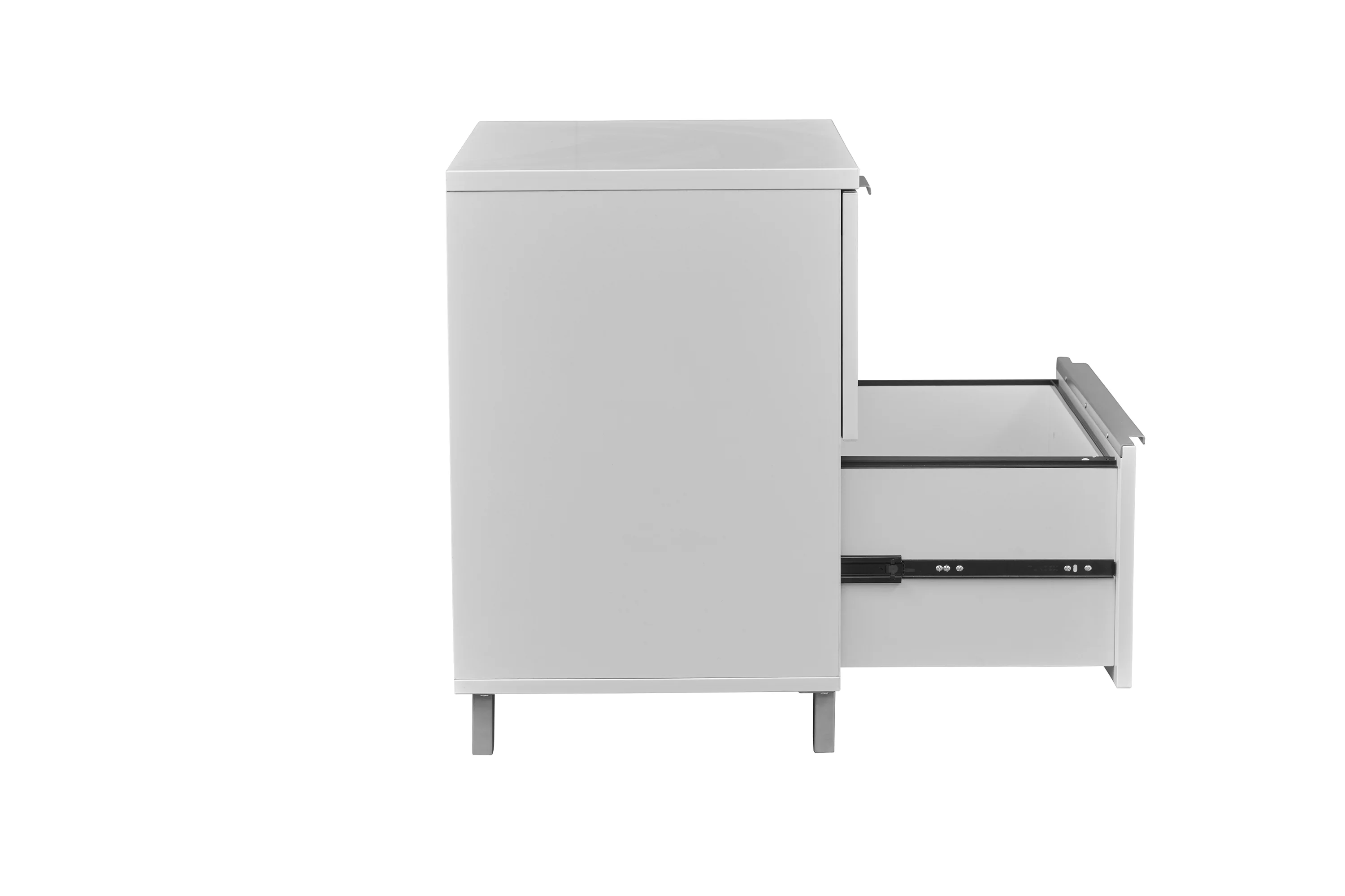 31.5" x 28.9" Sleek White Lateral Filing Cabinet - Image 3