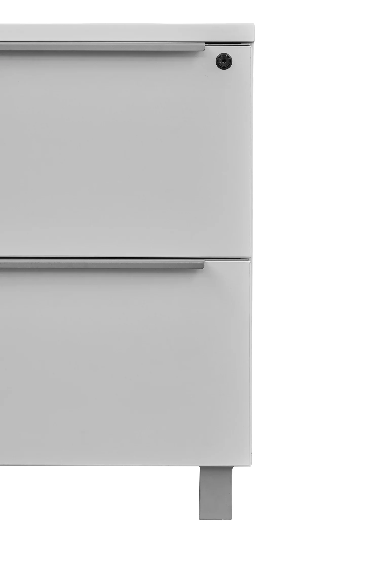 31.5" x 28.9" Sleek White Lateral Filing Cabinet - Image 4