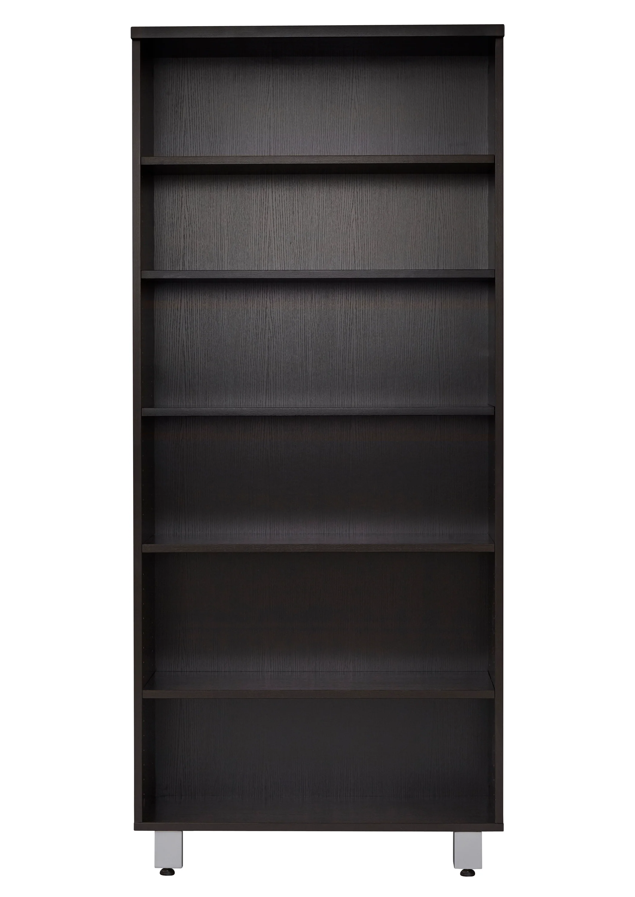 31.5" x 71.5" Espresso Bookcase with Steel Adjustable Legs - Image 3