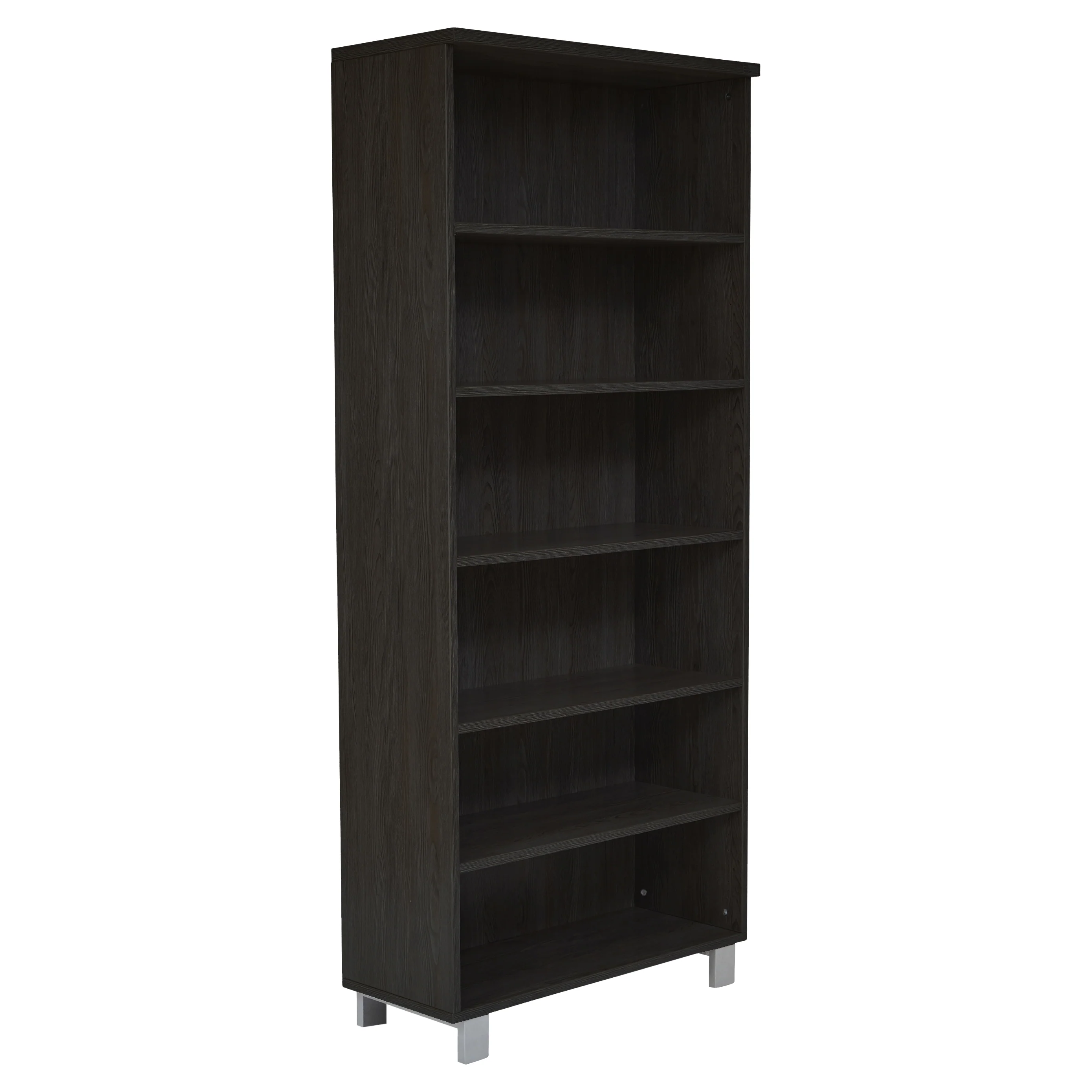 31.5" x 71.5" Espresso Bookcase with Steel Adjustable Legs - Image 5