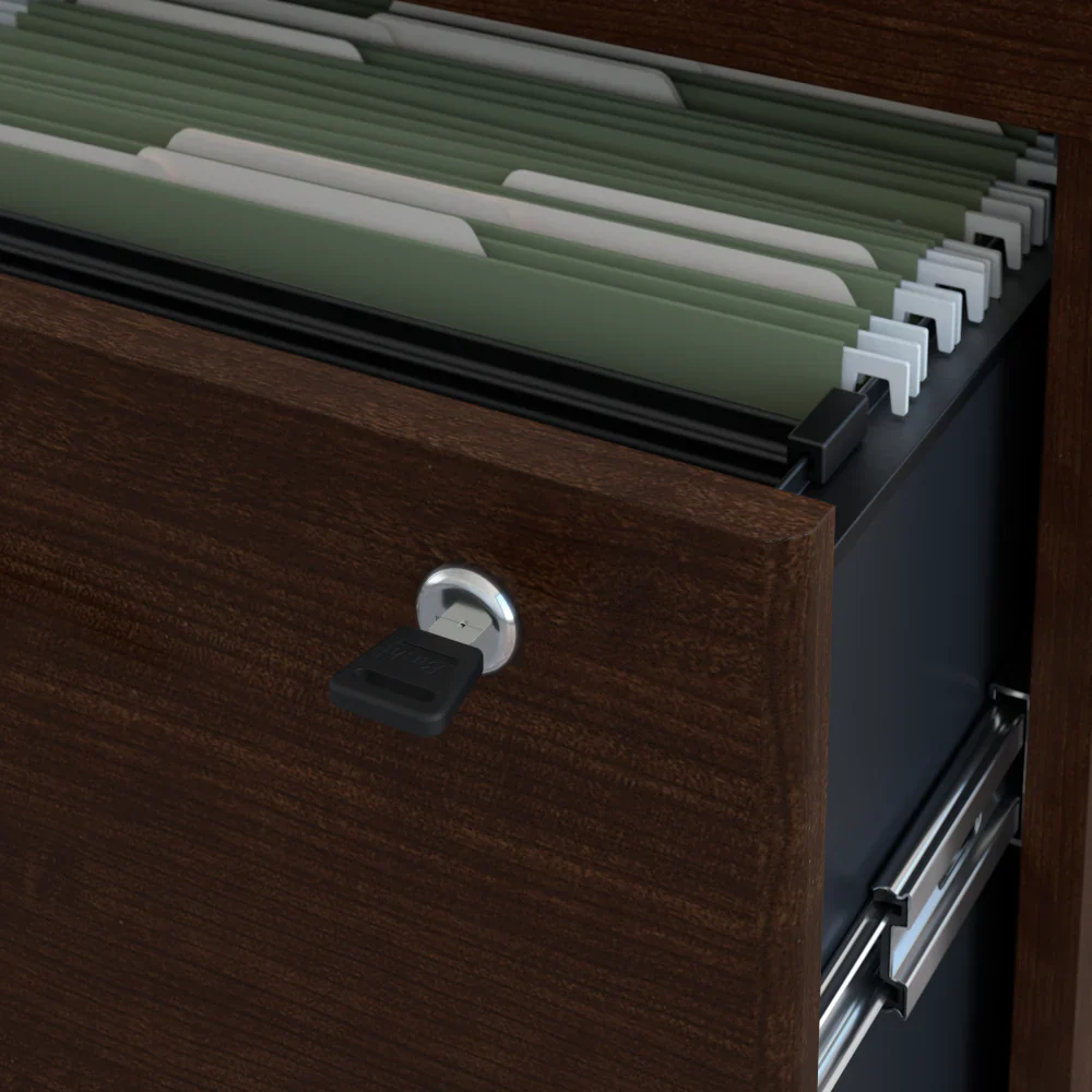 36" Pre-Assembled 2-Drawer Lateral File Cabinet in Mocha Cherry - Image 4