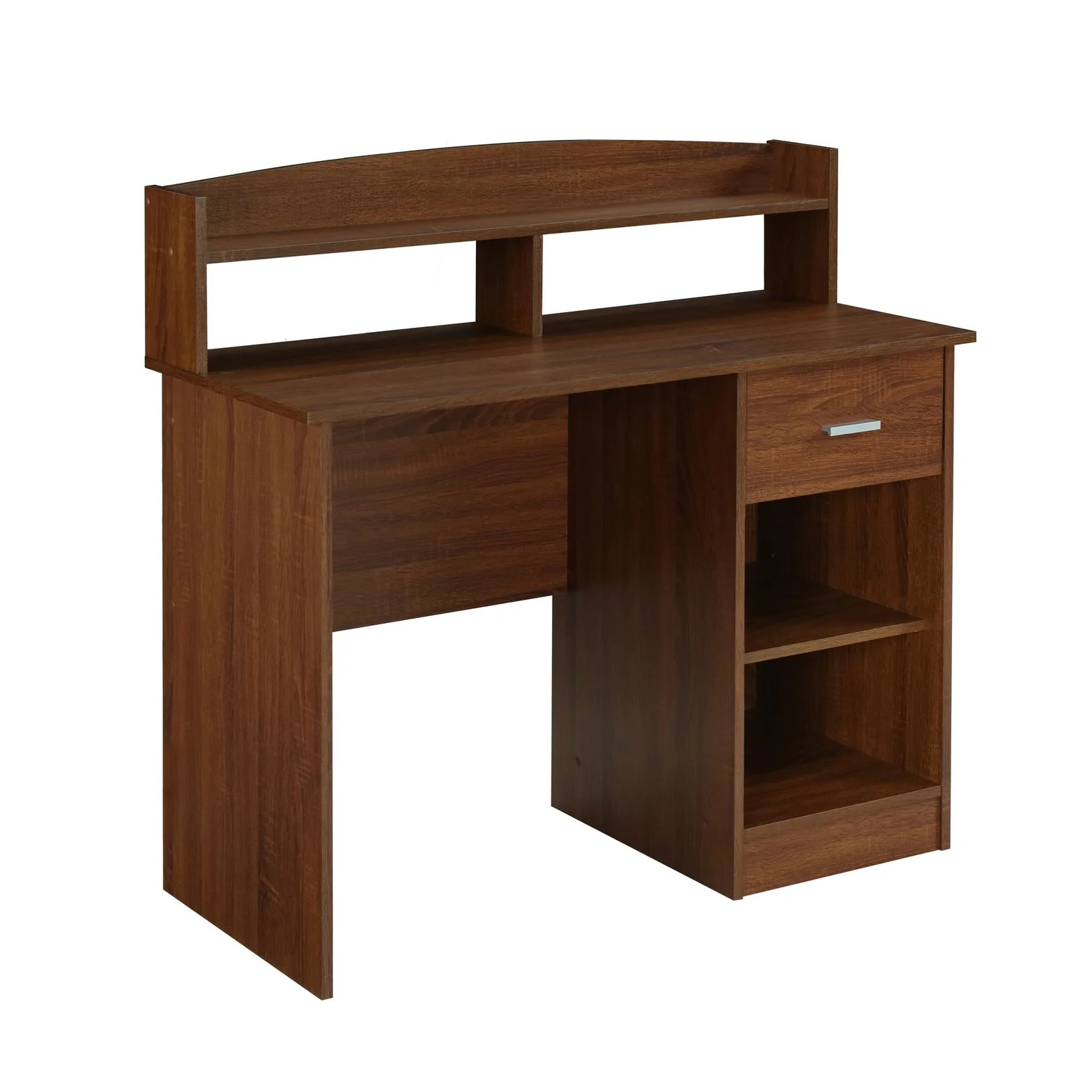 41" Desk with Raised Shelf & Underdesk Storage in Oak - Image 3
