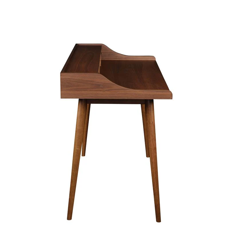 47" Compact American Walnut Writing Desk - Image 3