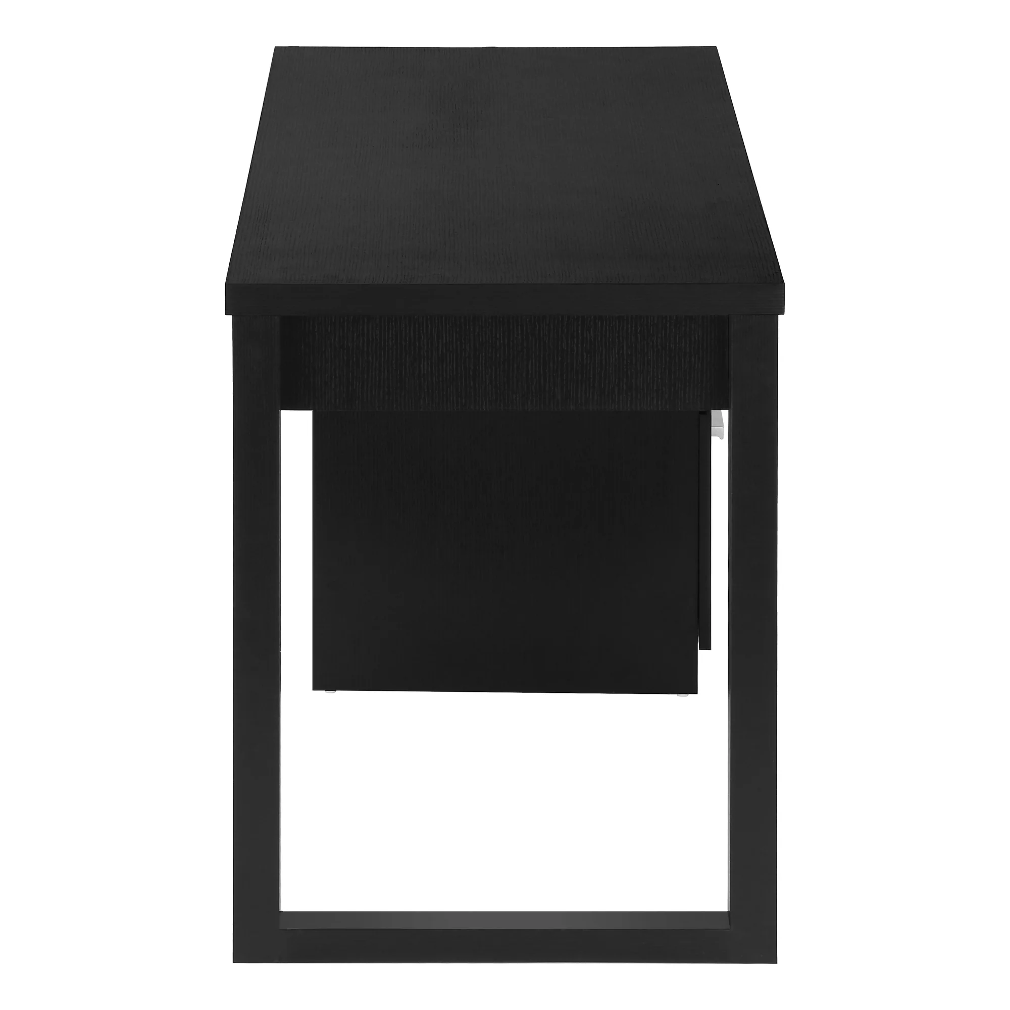47" Black Floating Computer Desk with Storage - Image 8