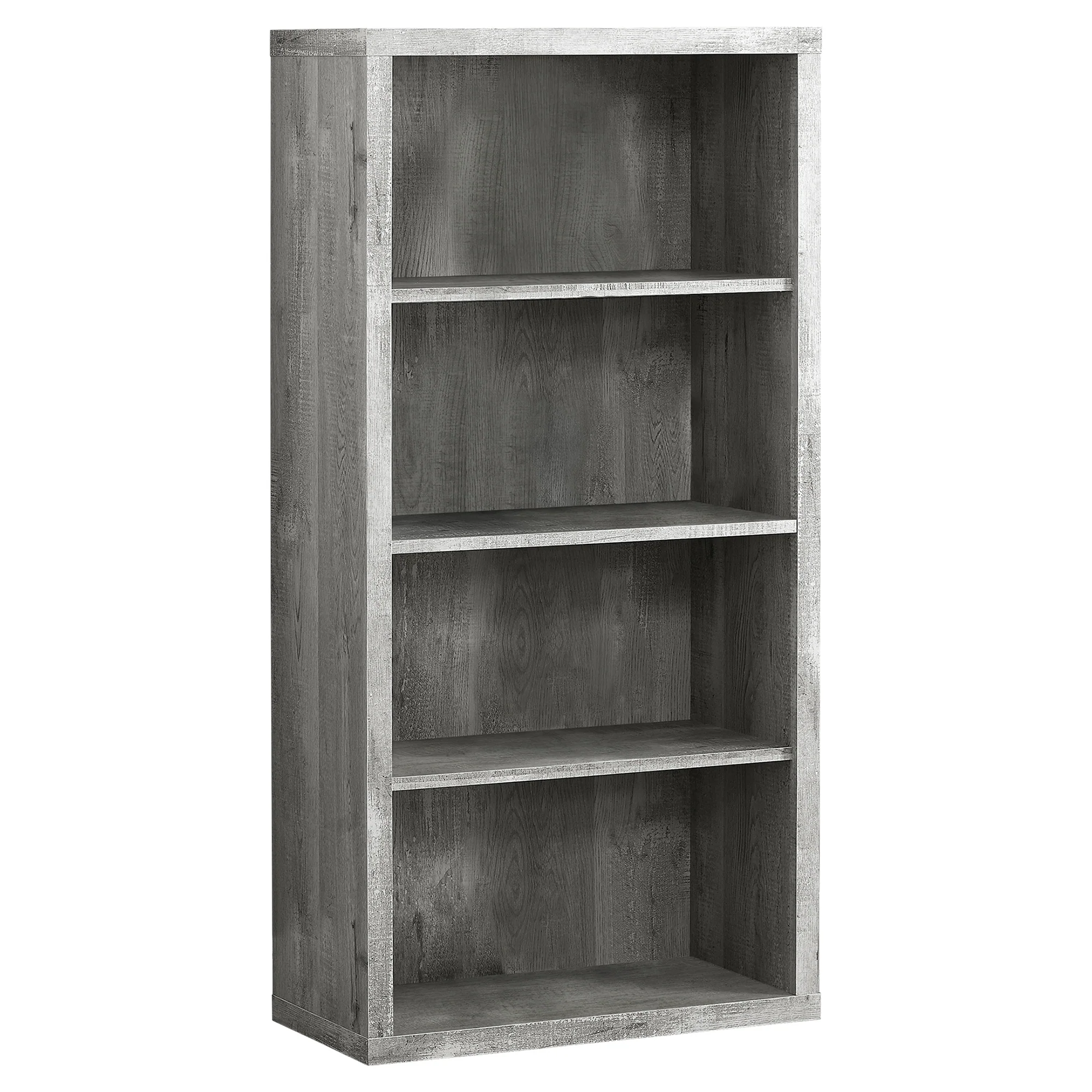 48" Gray Woodgrain & Black Metal Compact Computer Desk - Image 4