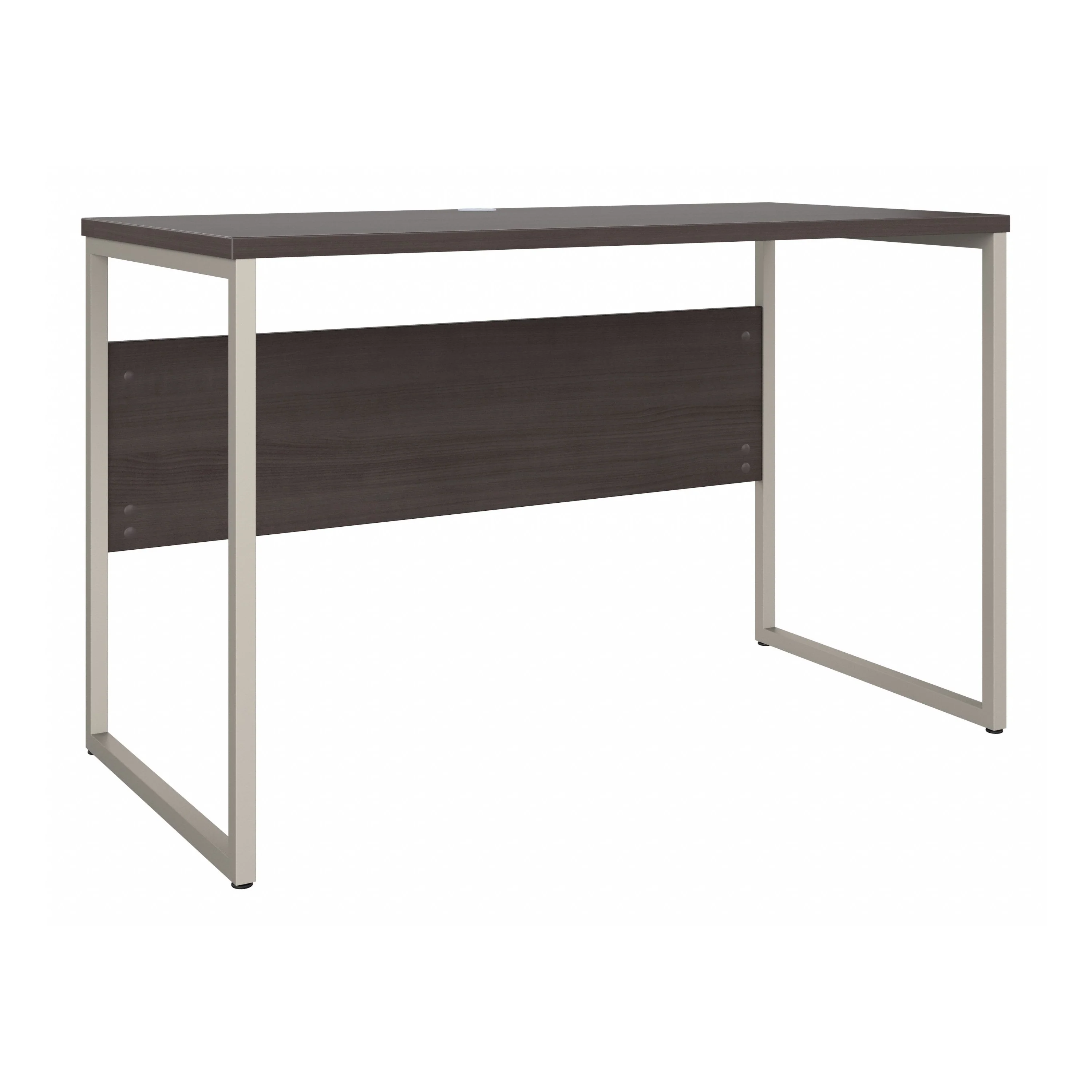 48" Modern Office Desk with Metal Legs in Storm Gray - Image 4
