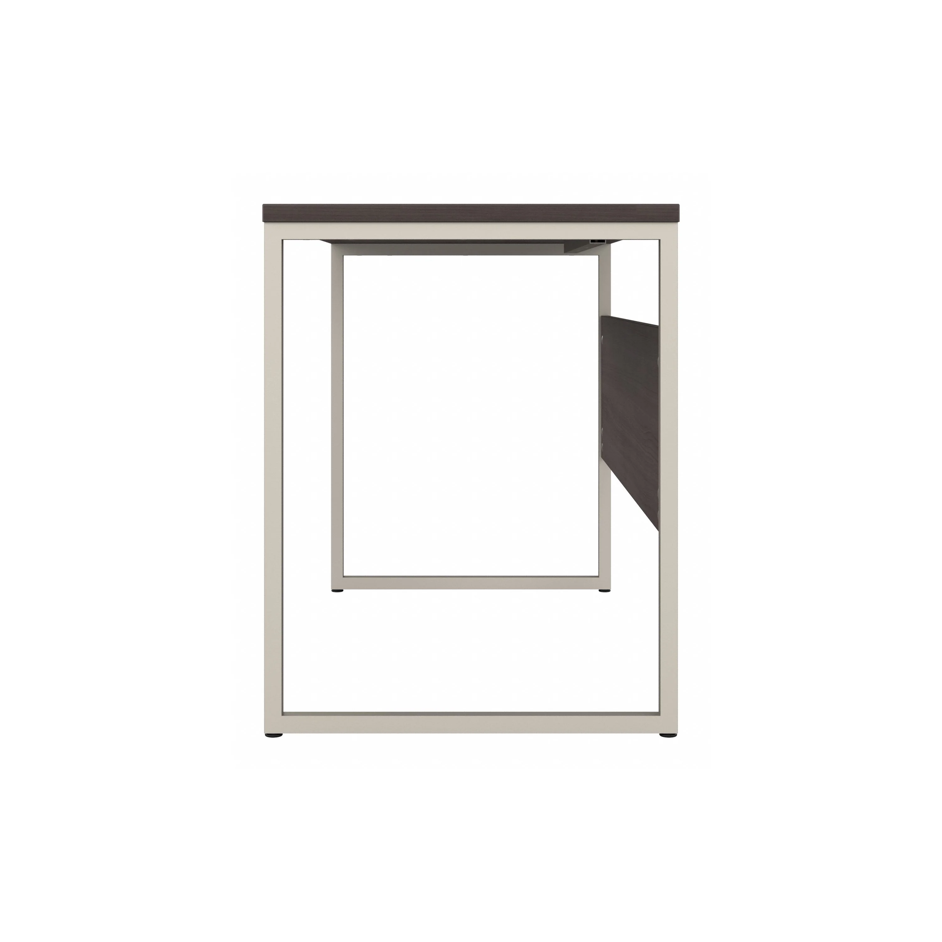 48" Modern Office Desk with Metal Legs in Storm Gray - Image 6