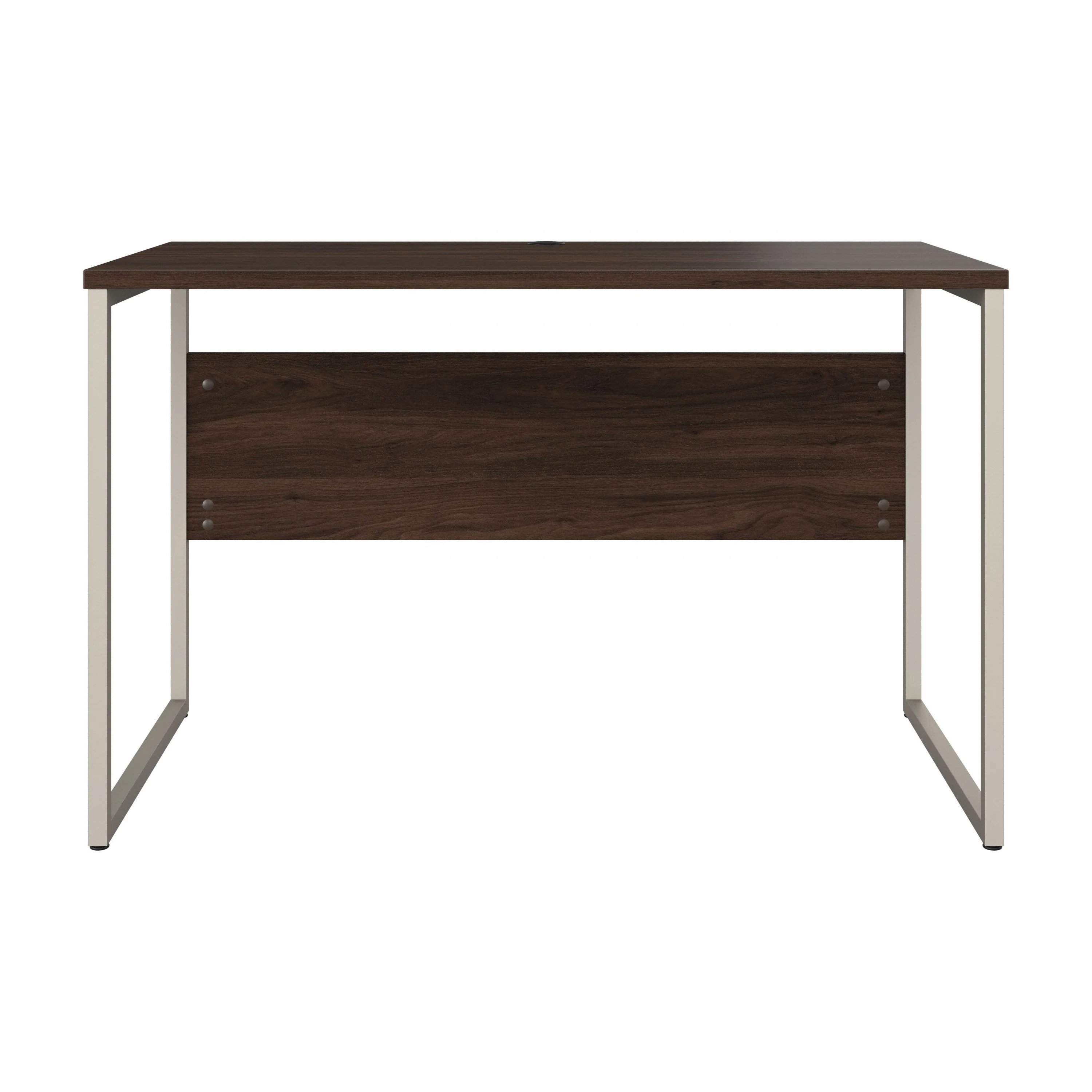 48" Modern Office Table Desk with Metal Legs in Black Walnut - Image 2