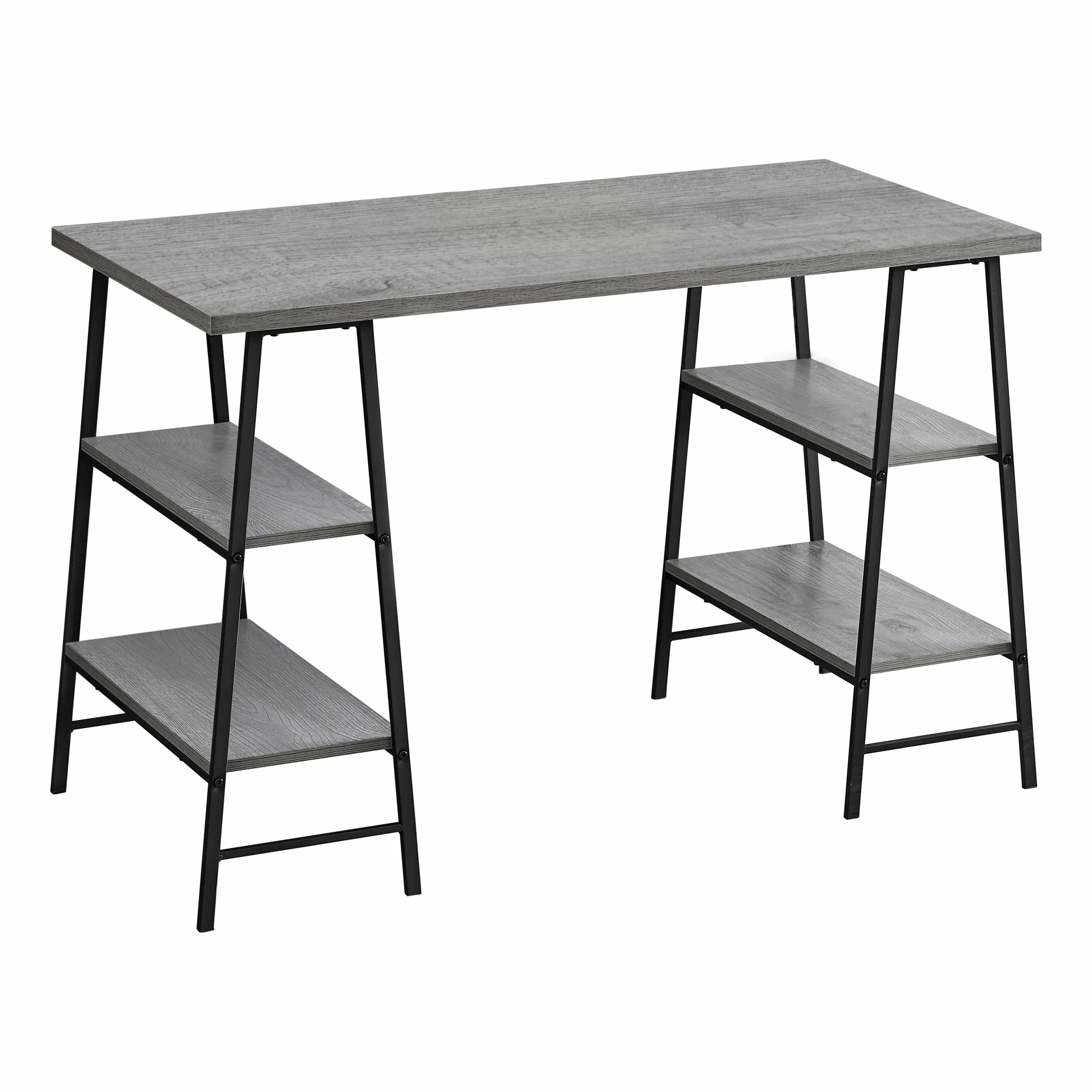 48" Sawhorse Desk in Gray & Black - Image 2