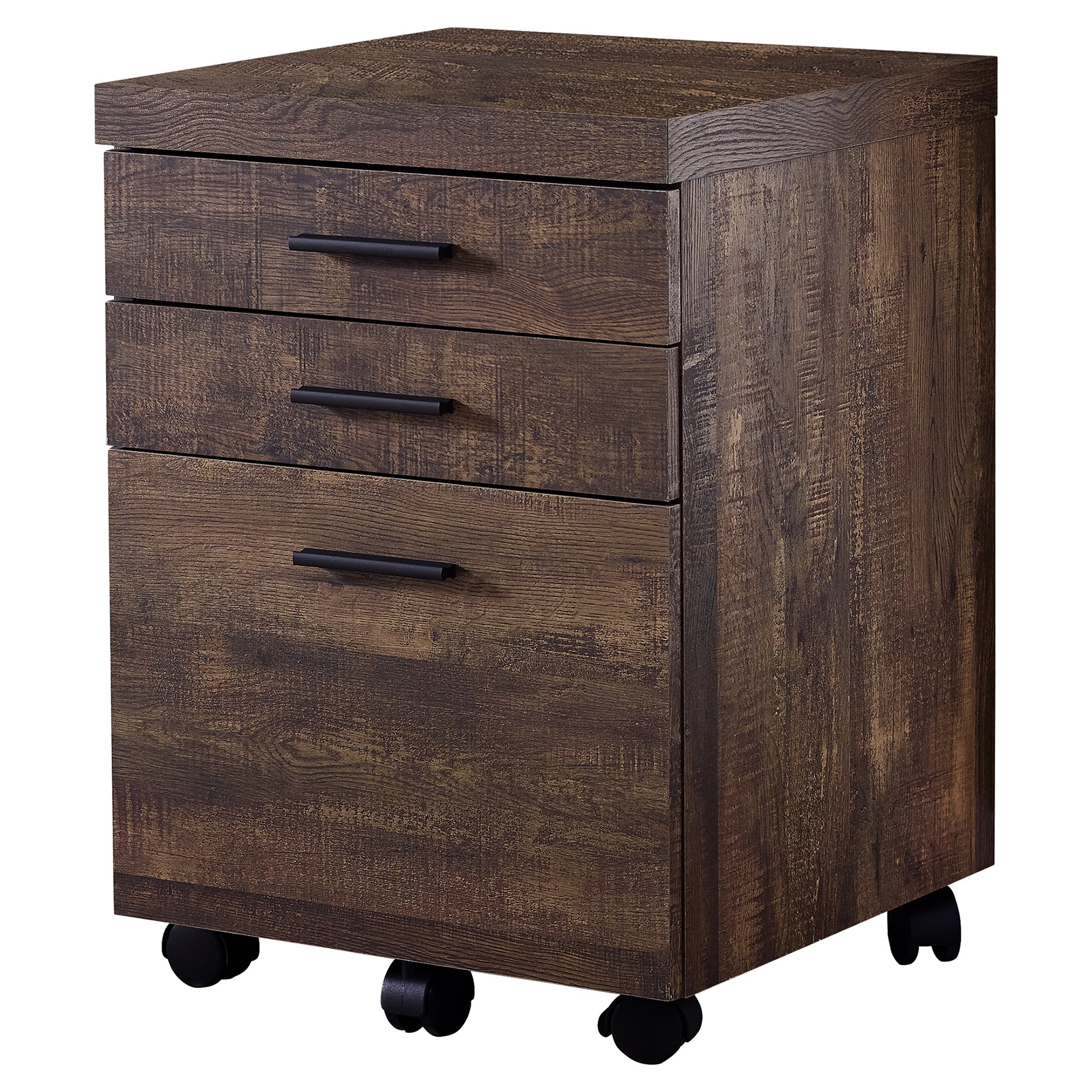 48" Brown Woodgrain Office Desk w/ V Design Base - Image 5