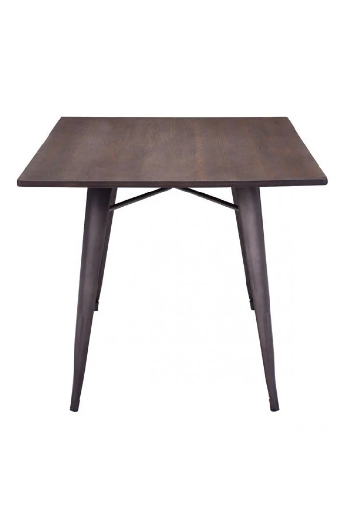 Modern 59" Executive Desk with Steel Legs & Rustic Bamboo Top - Image 4