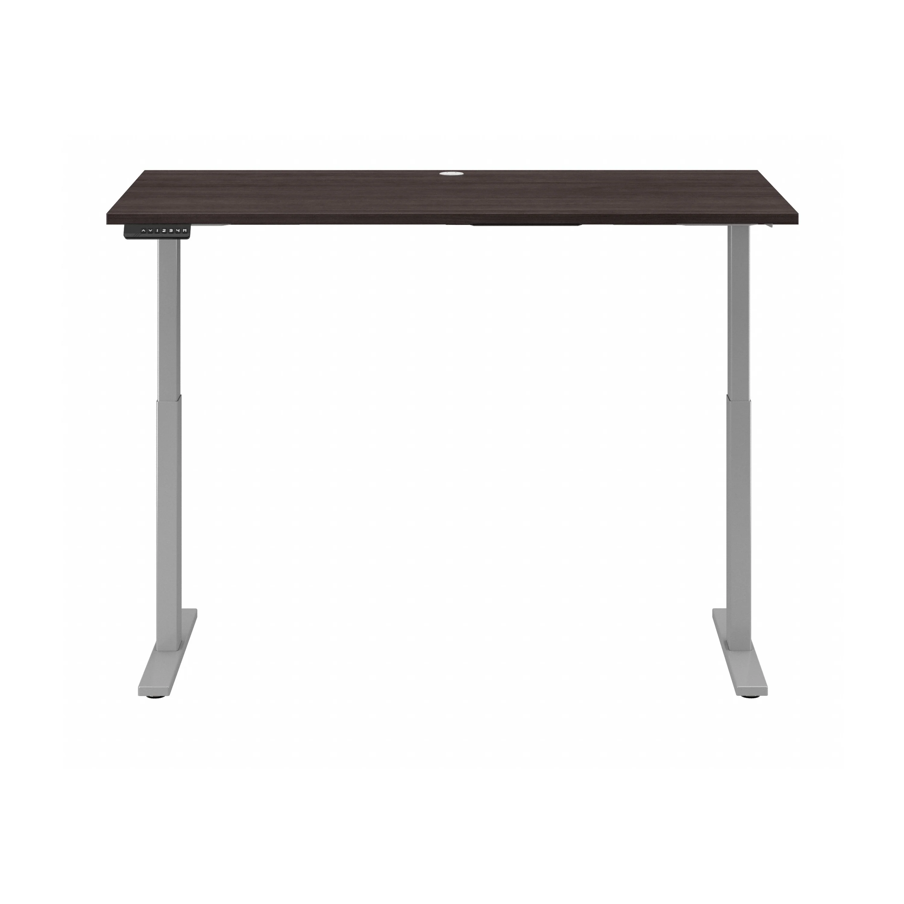 60" Modern Adjustable Standing Office Desk in Storm Gray with Metallic Base - Image 5