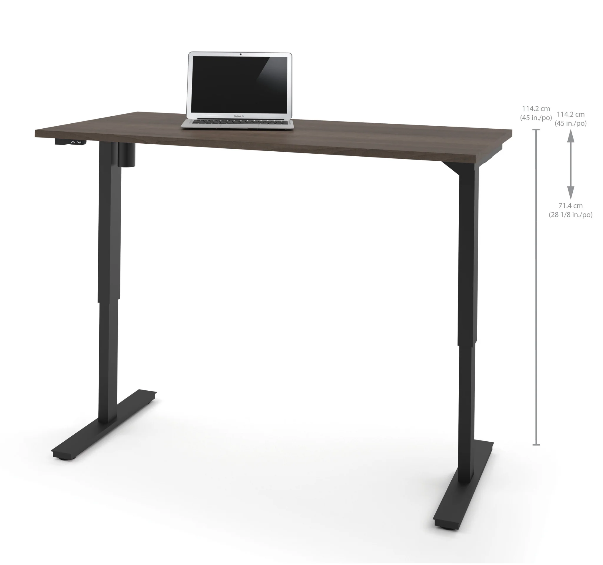 60" Antigua Office Desk with Electric Height Adjustment (from 28 - 45" H) - Image 3
