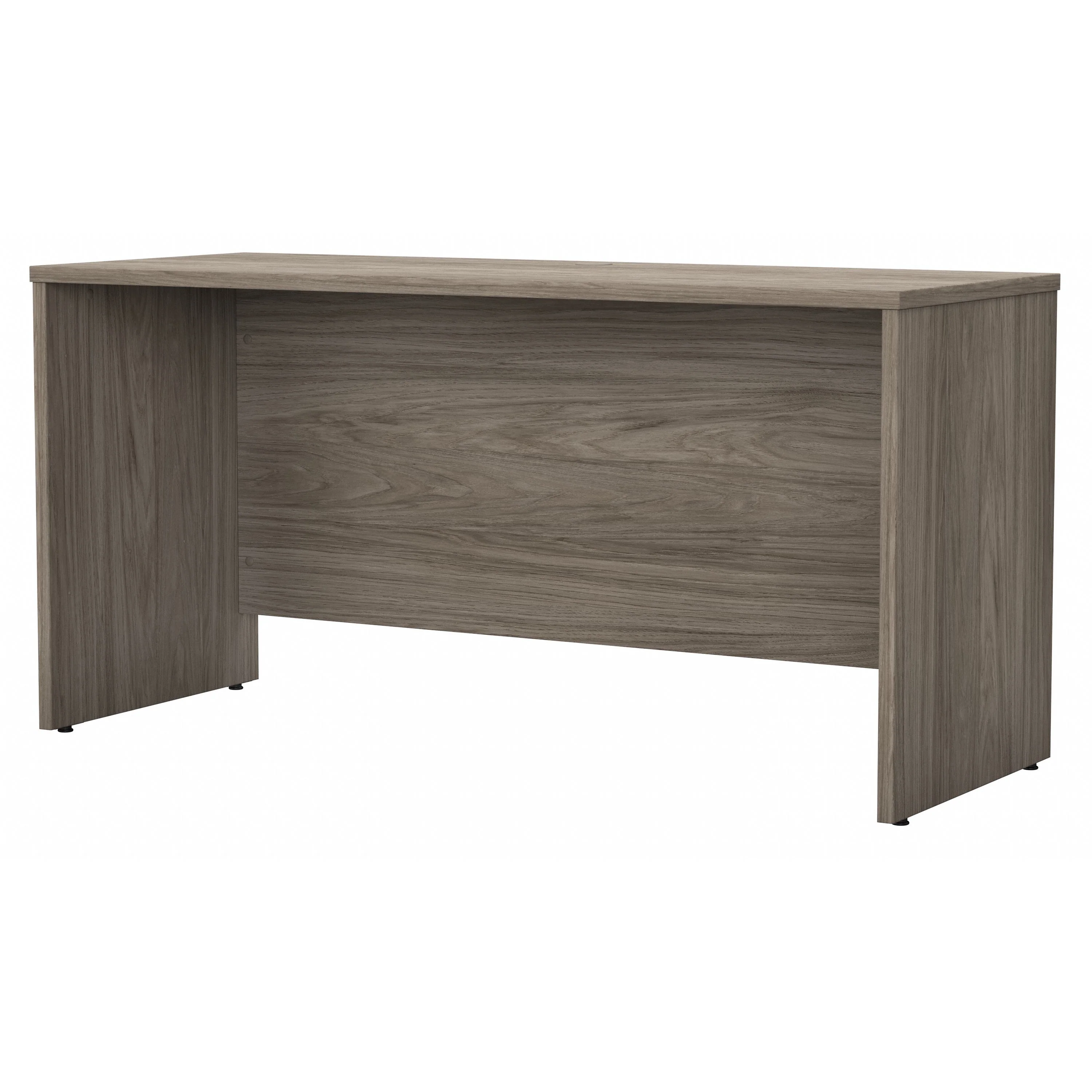 60" Premium Modern Office Desk with Privacy Panel in Modern Hickory - Image 2