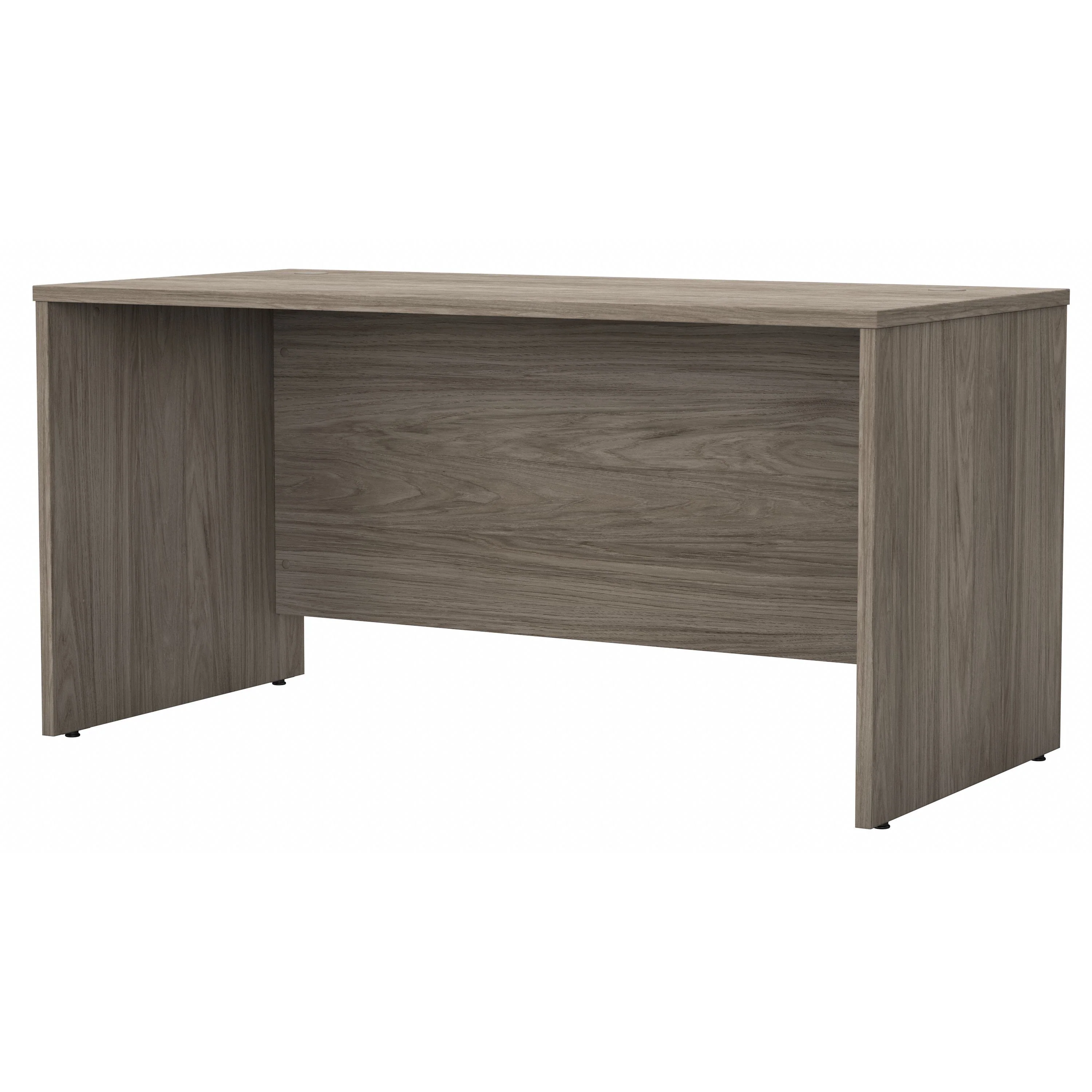 60" Rugged Modern Office Desk with Privacy Panel in Modern Hickory - Image 2
