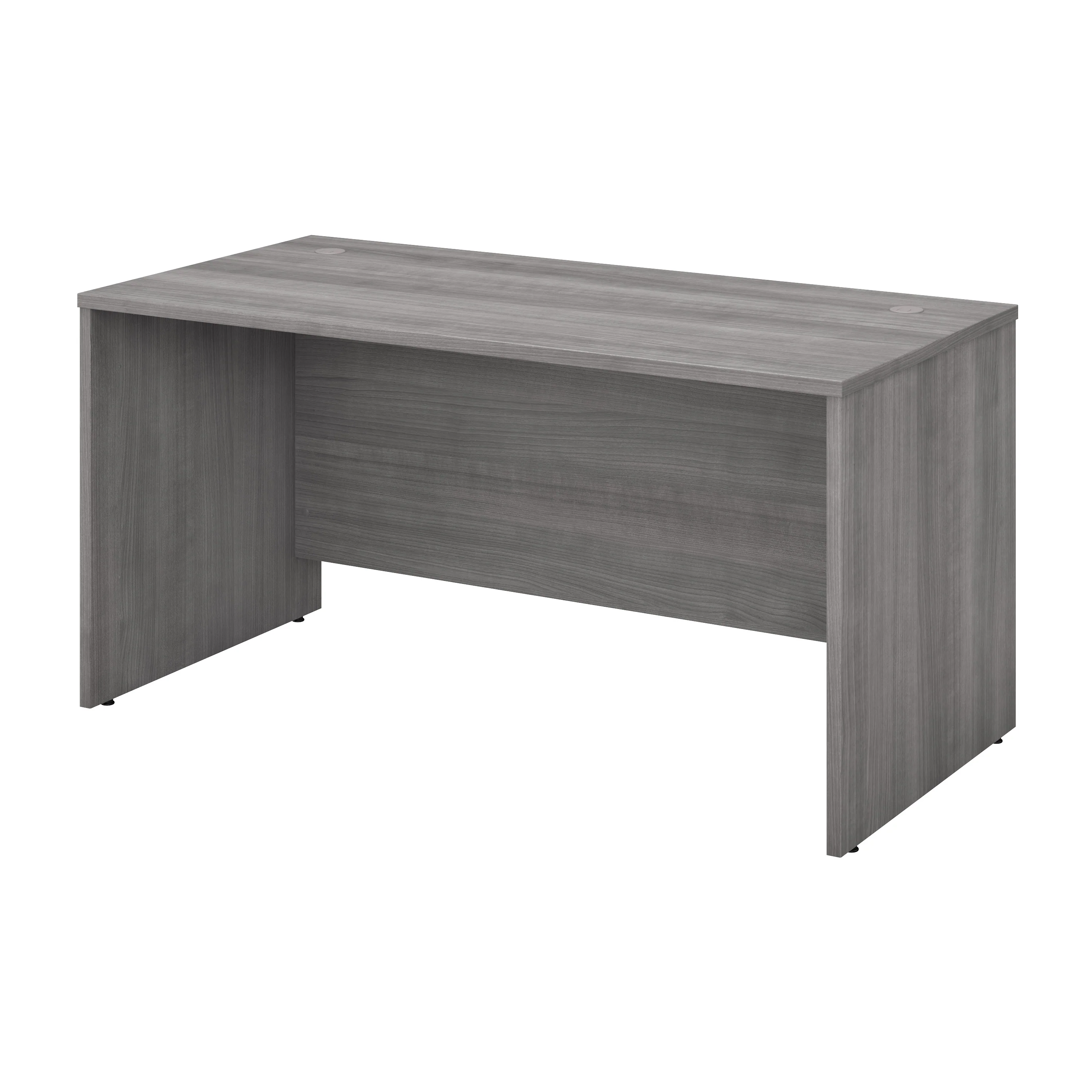 60" Modern Office Desk with Privacy Panel in Platinum Gray - Image 2