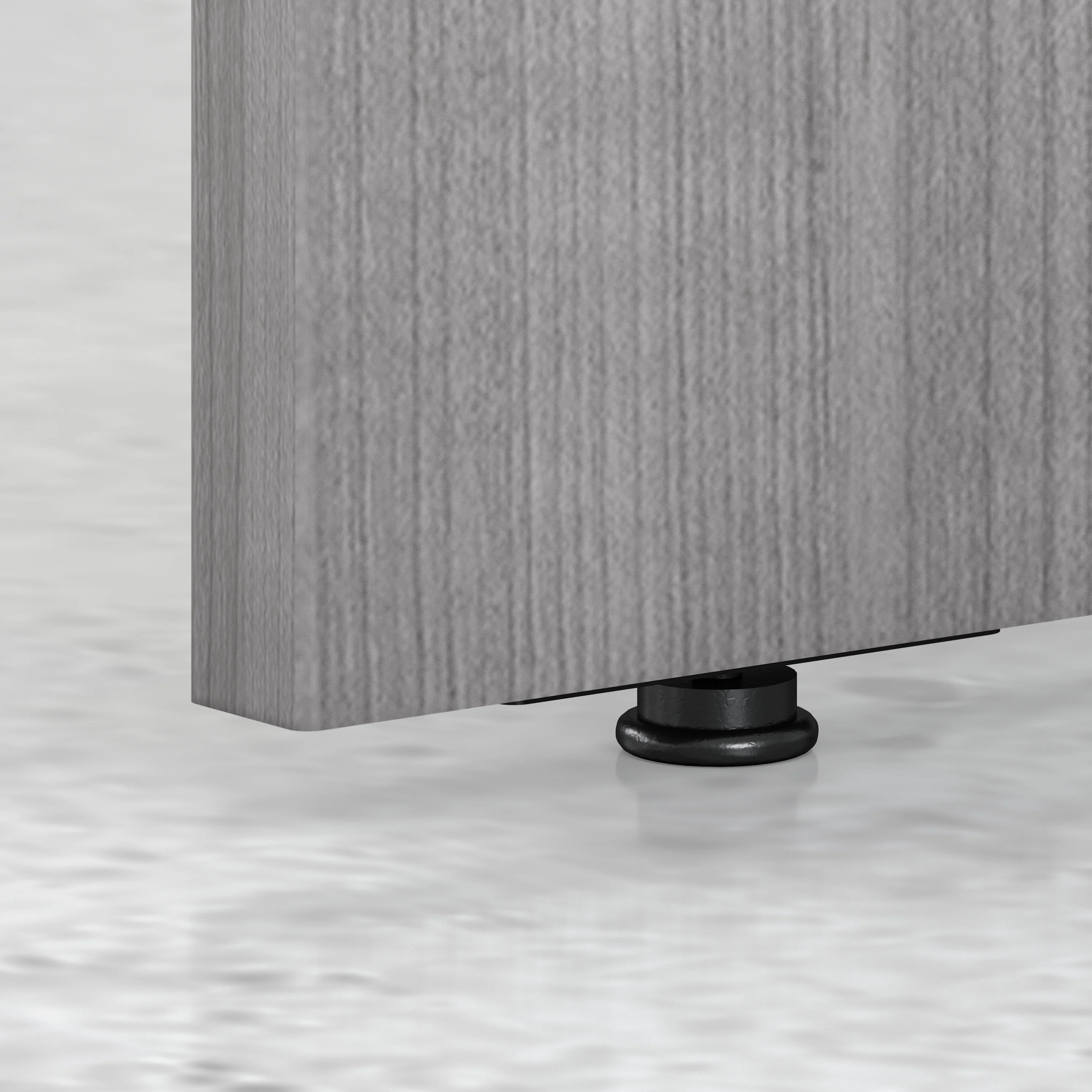 60" Modern Office Desk with Privacy Panel in Platinum Gray - Image 4