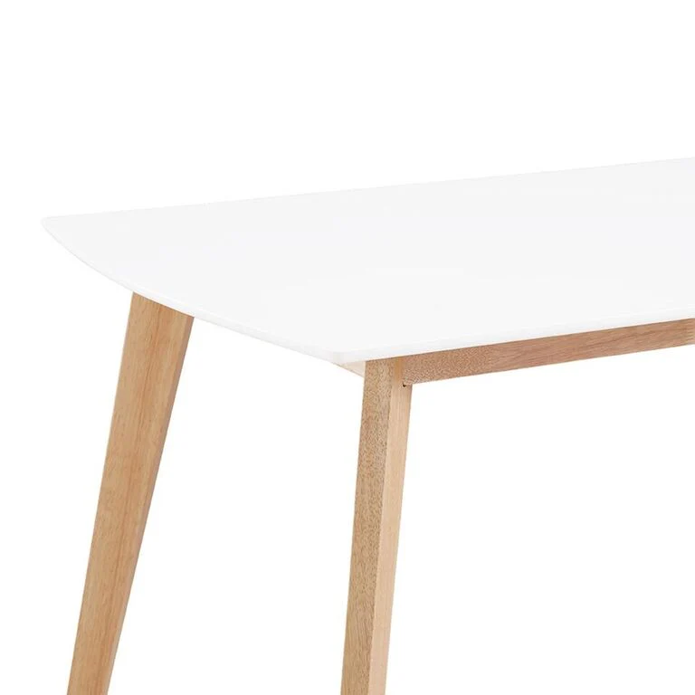 60" White & Natural Wood Office Desk - Image 3