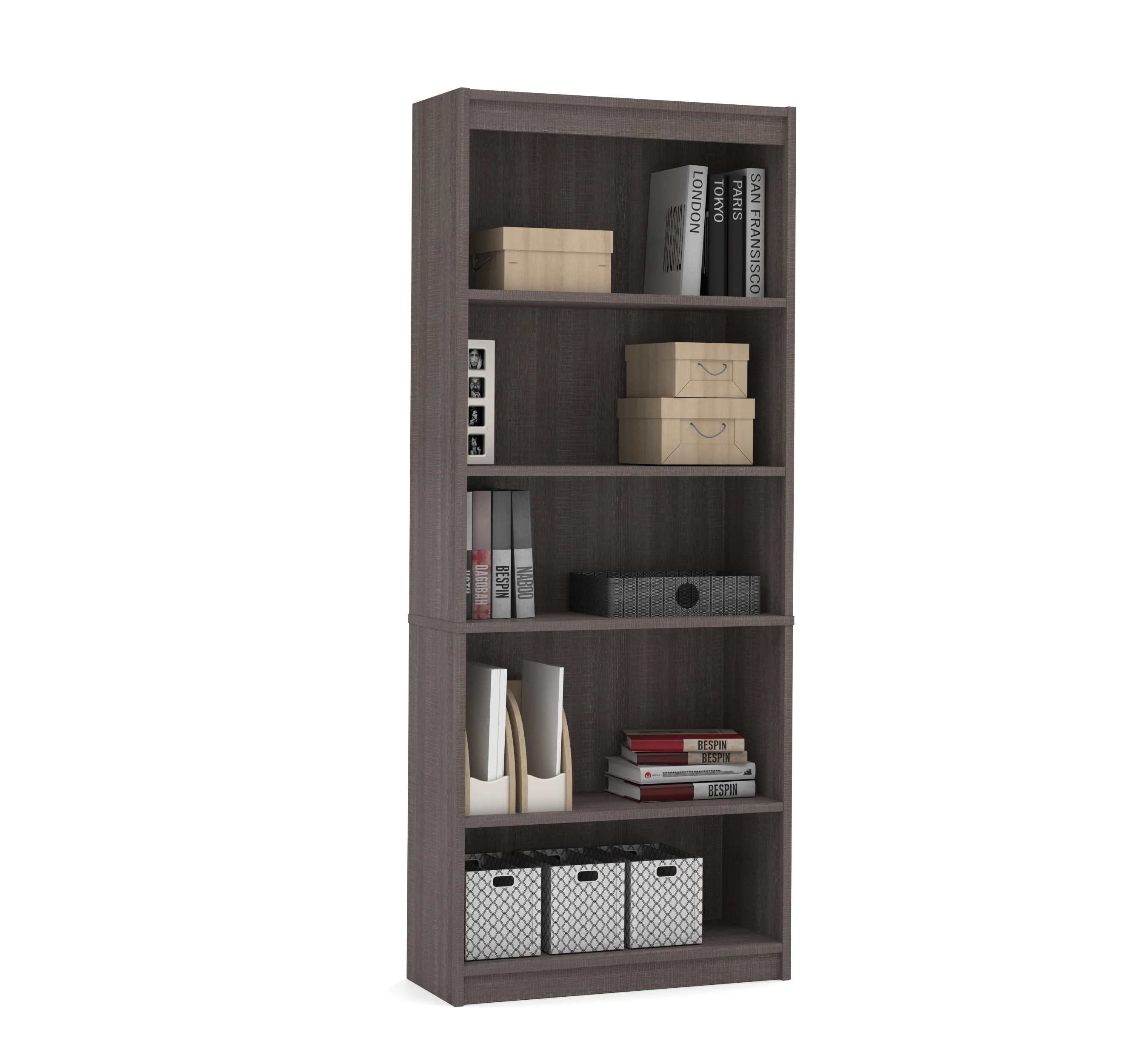 71" Bark Gray & Black Premium Executive Desk - Image 6