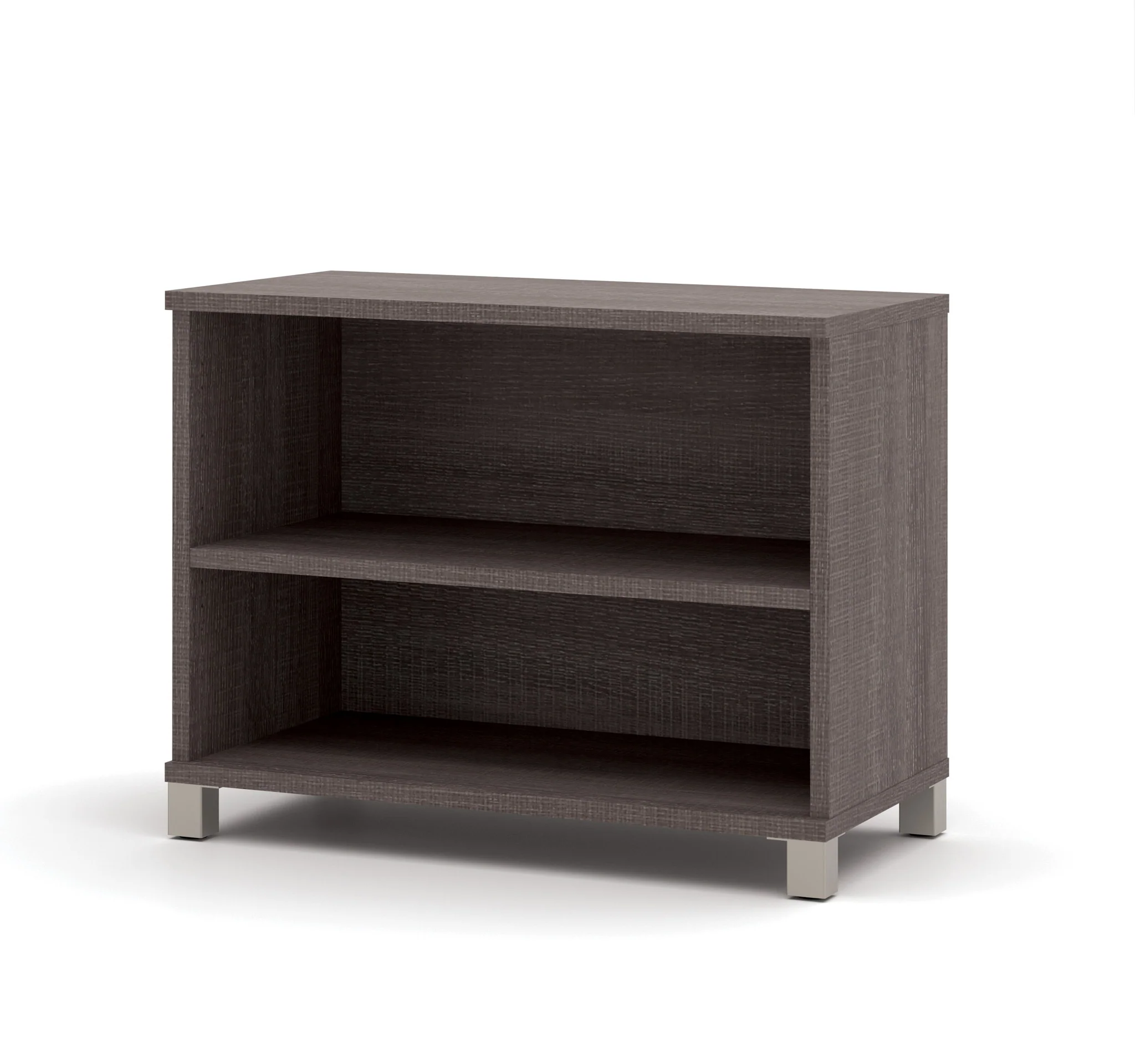 Contemporary 71" Executive Desk with Privacy Panel in Bark Gray - Image 3