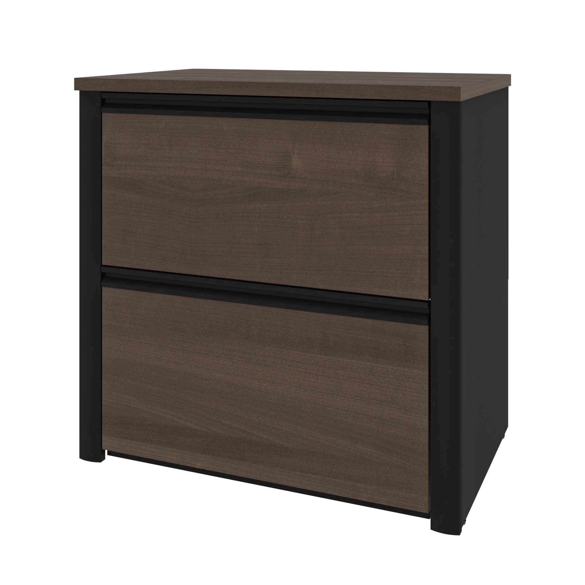 Modern Antigua and Black Desk & Hutch with Included Height Adjustable Desk - Image 6
