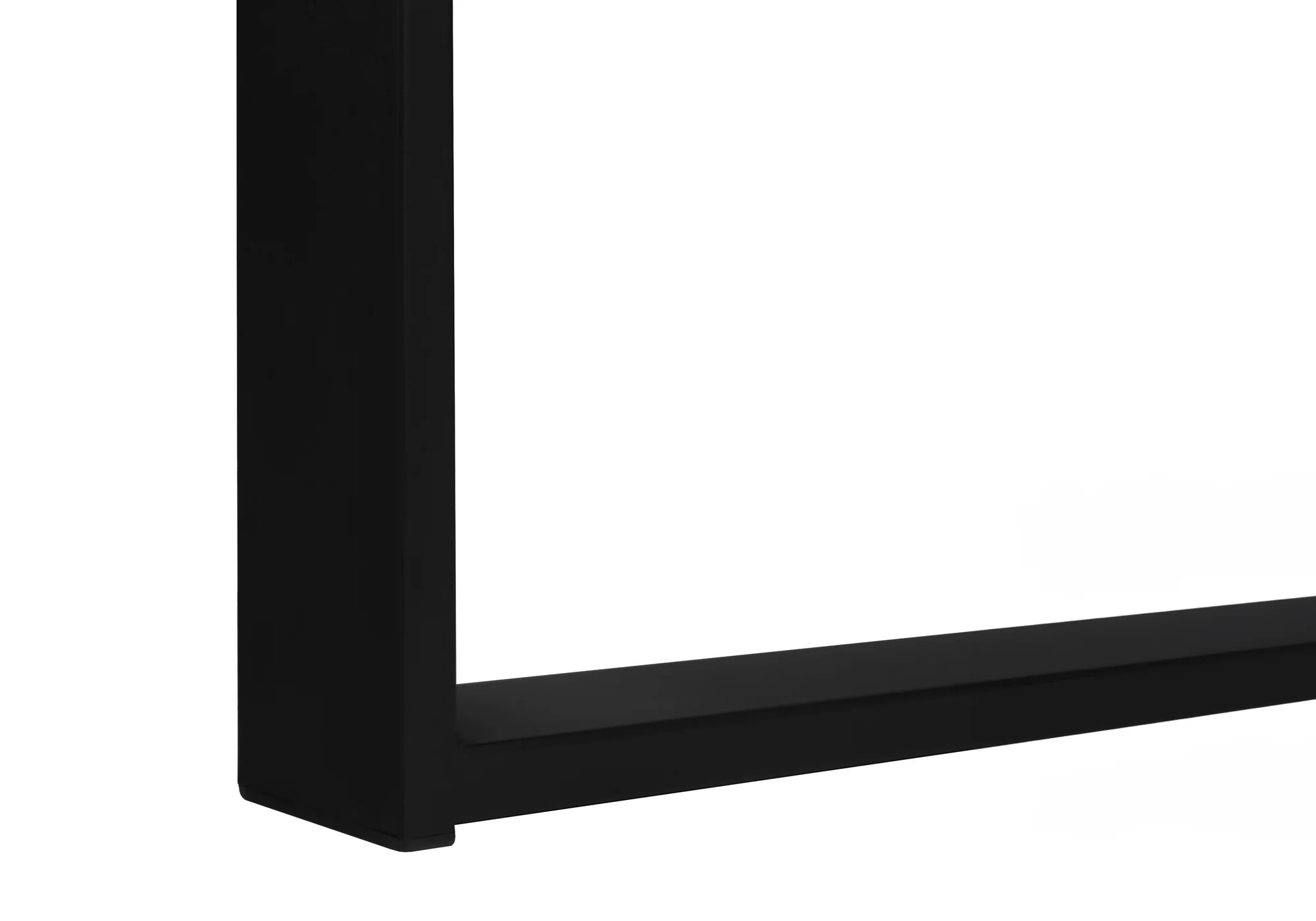 72" Espresso and Black Executive L-Shaped Desk - Image 9