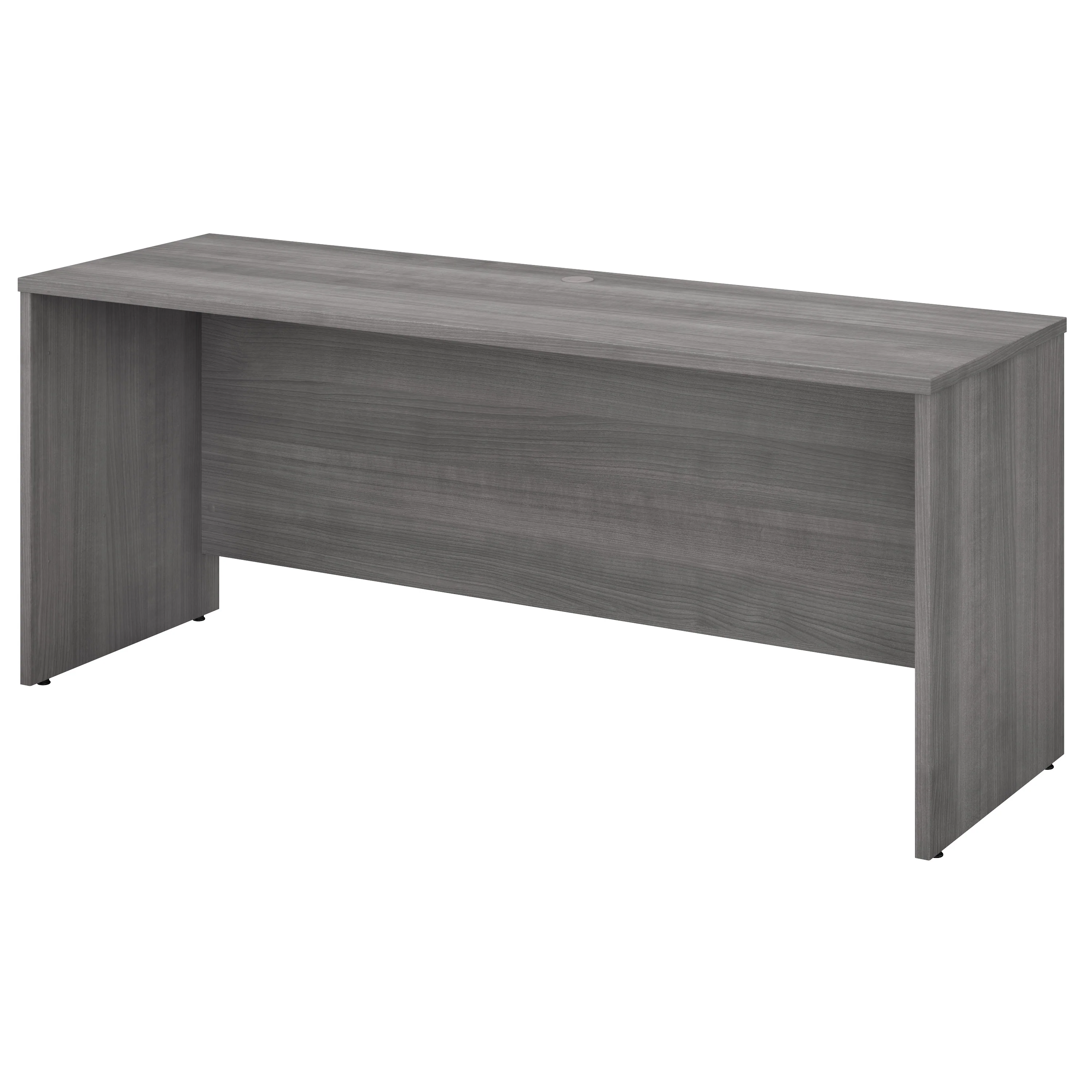72" Premier Modern Desk with Privacy Panel in Platinum Gray - Image 2