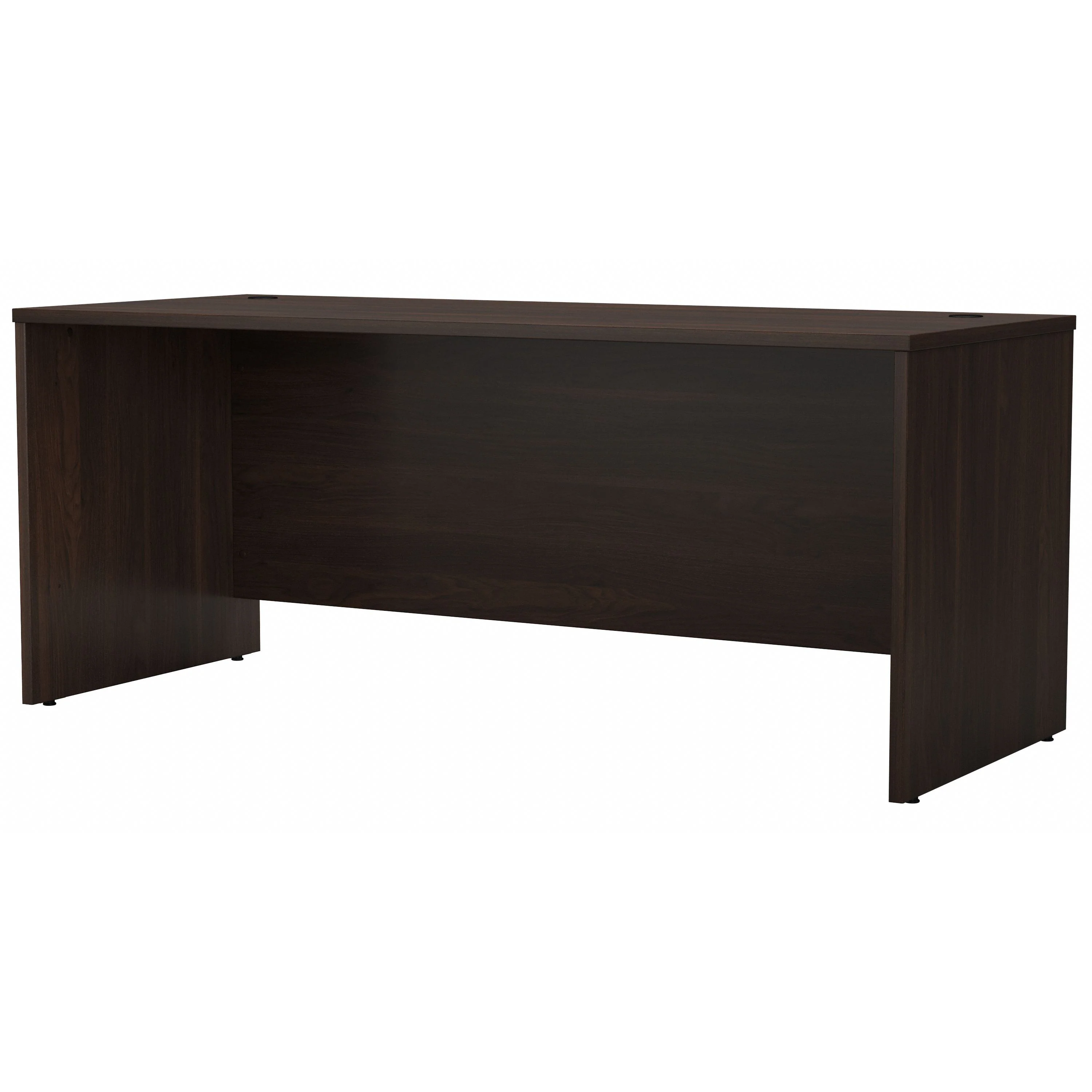 72" Modern Office Desk with Privacy Panel in Black Walnut - Image 3