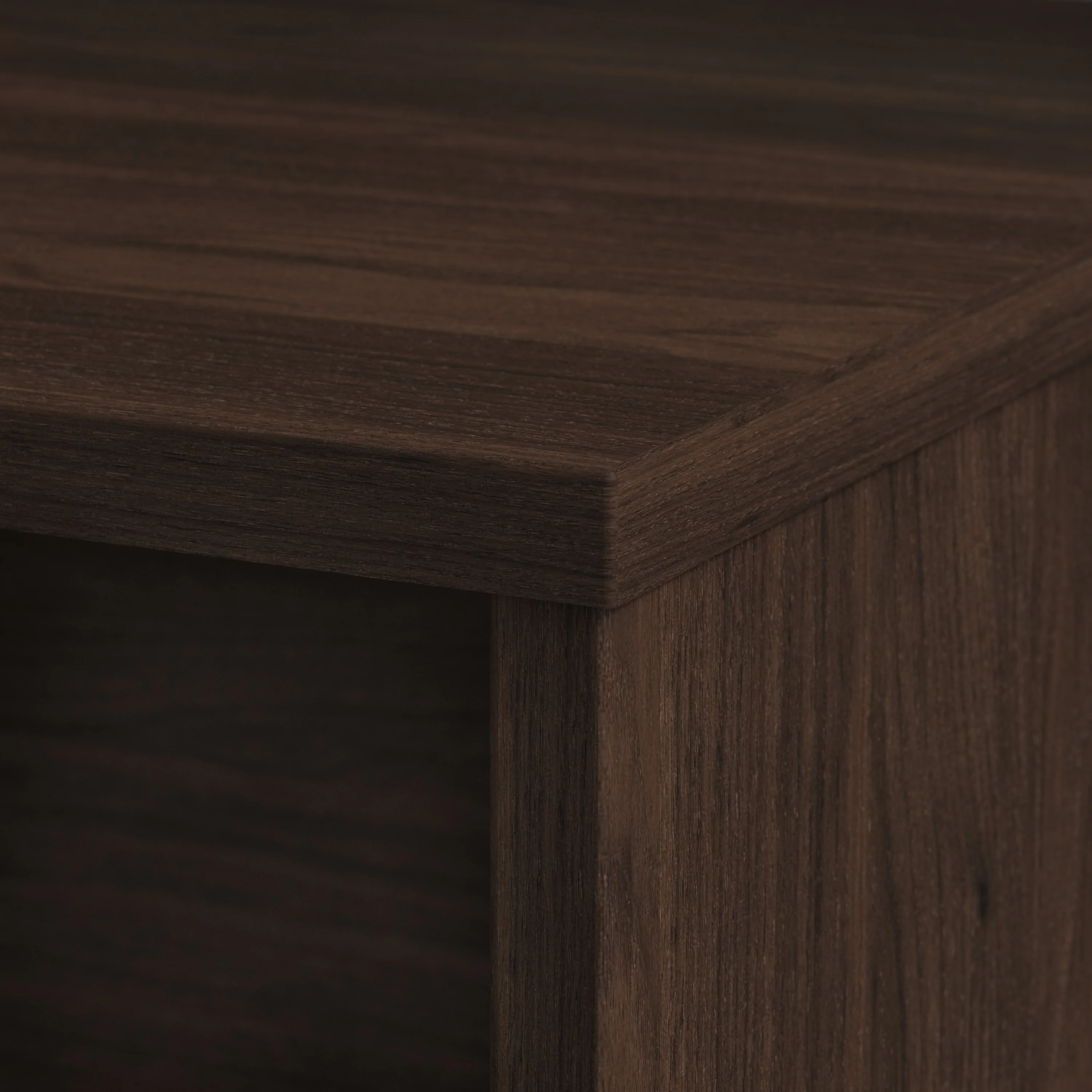 72" Modern Office Desk with Privacy Panel in Black Walnut - Image 6