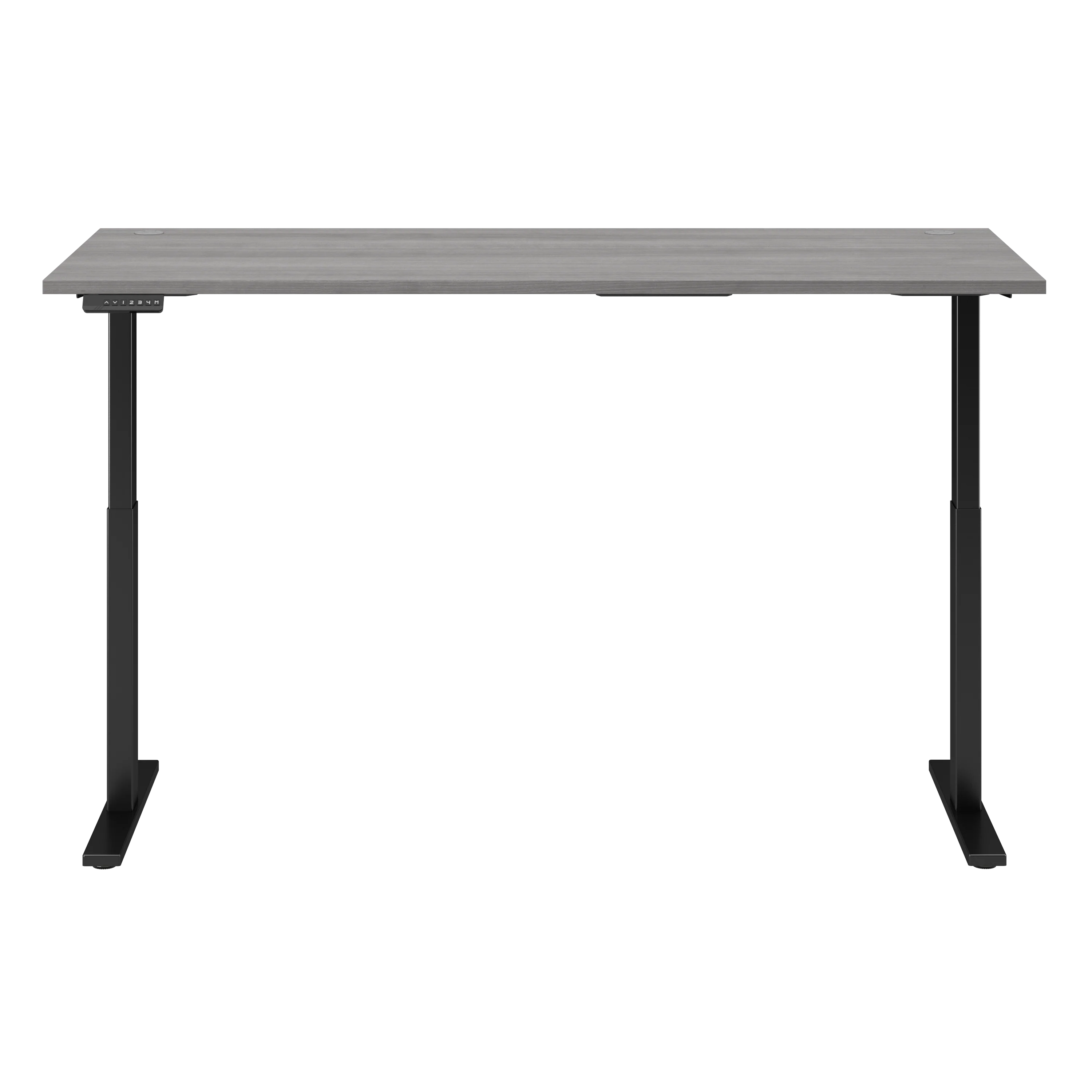72" Modern Standing Office Desk in Platinum Gray with Black Base - Image 4