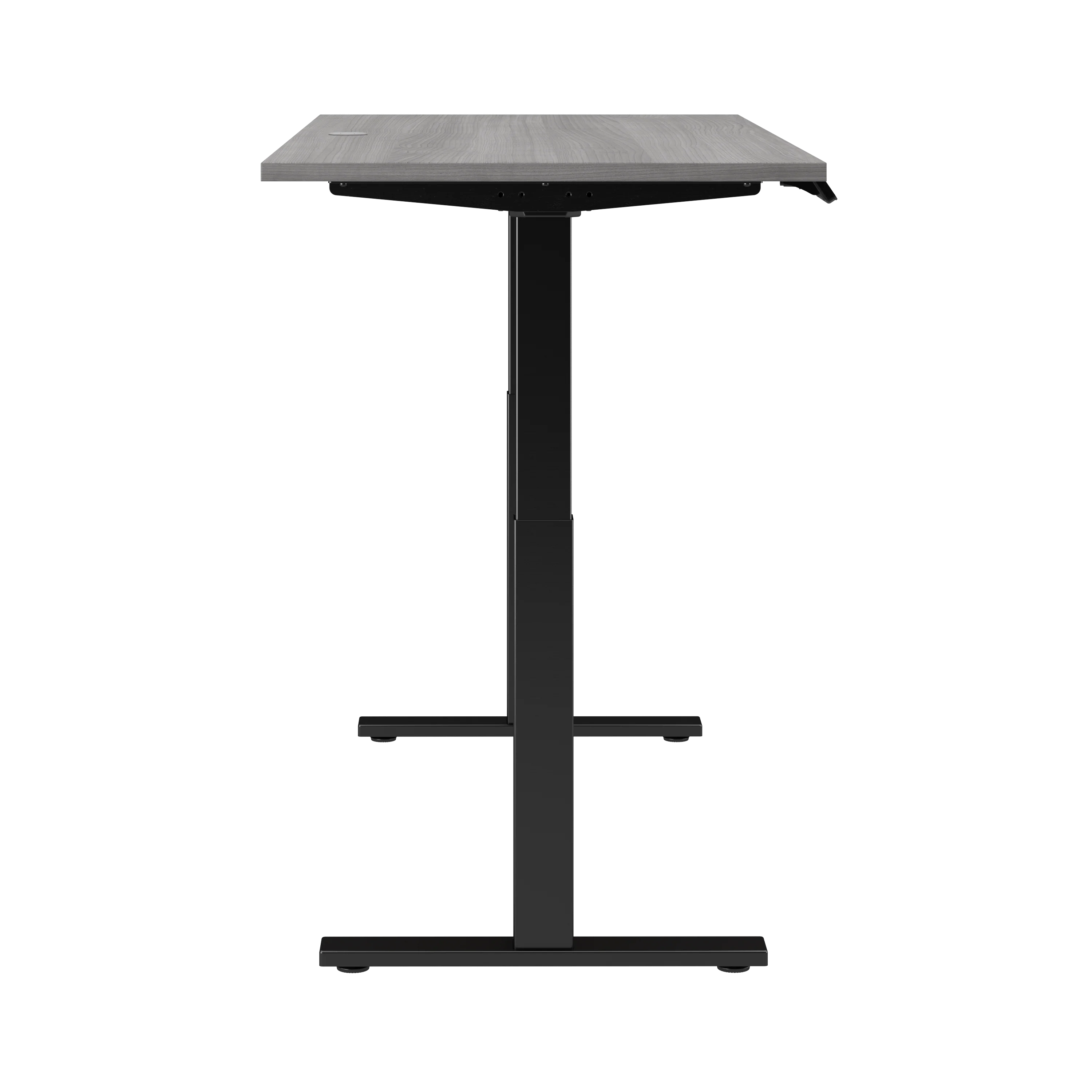 72" Modern Standing Office Desk in Platinum Gray with Black Base - Image 5