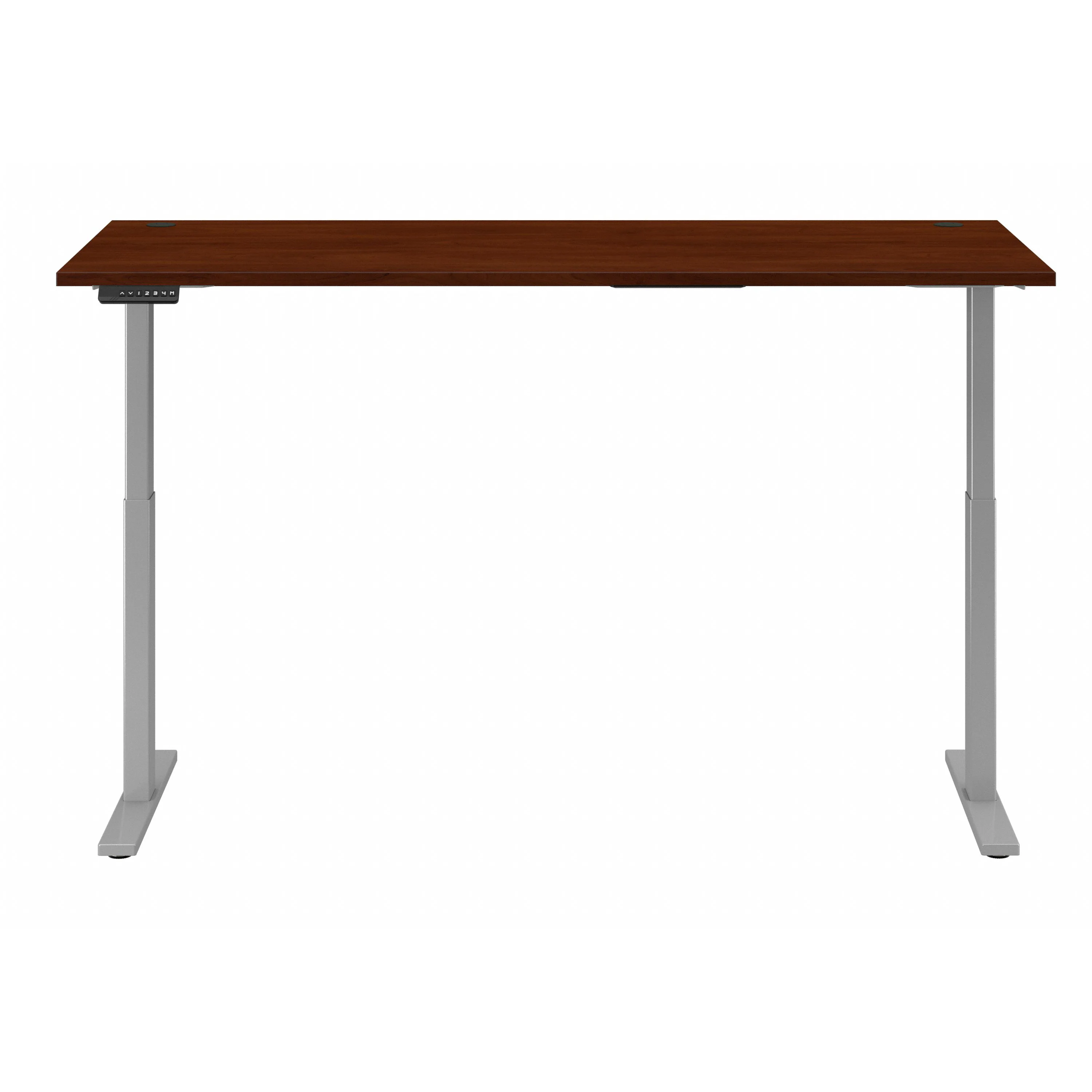 72" Modern Standing Office Desk in Hansen Cherry with Metallic Base - Image 5