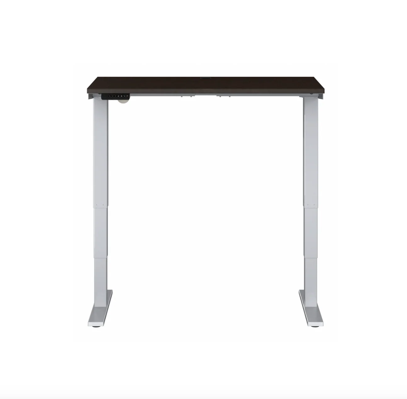 48" Mocha Cherry Sit-Stand Office Desk with Motorized Height Adjustment