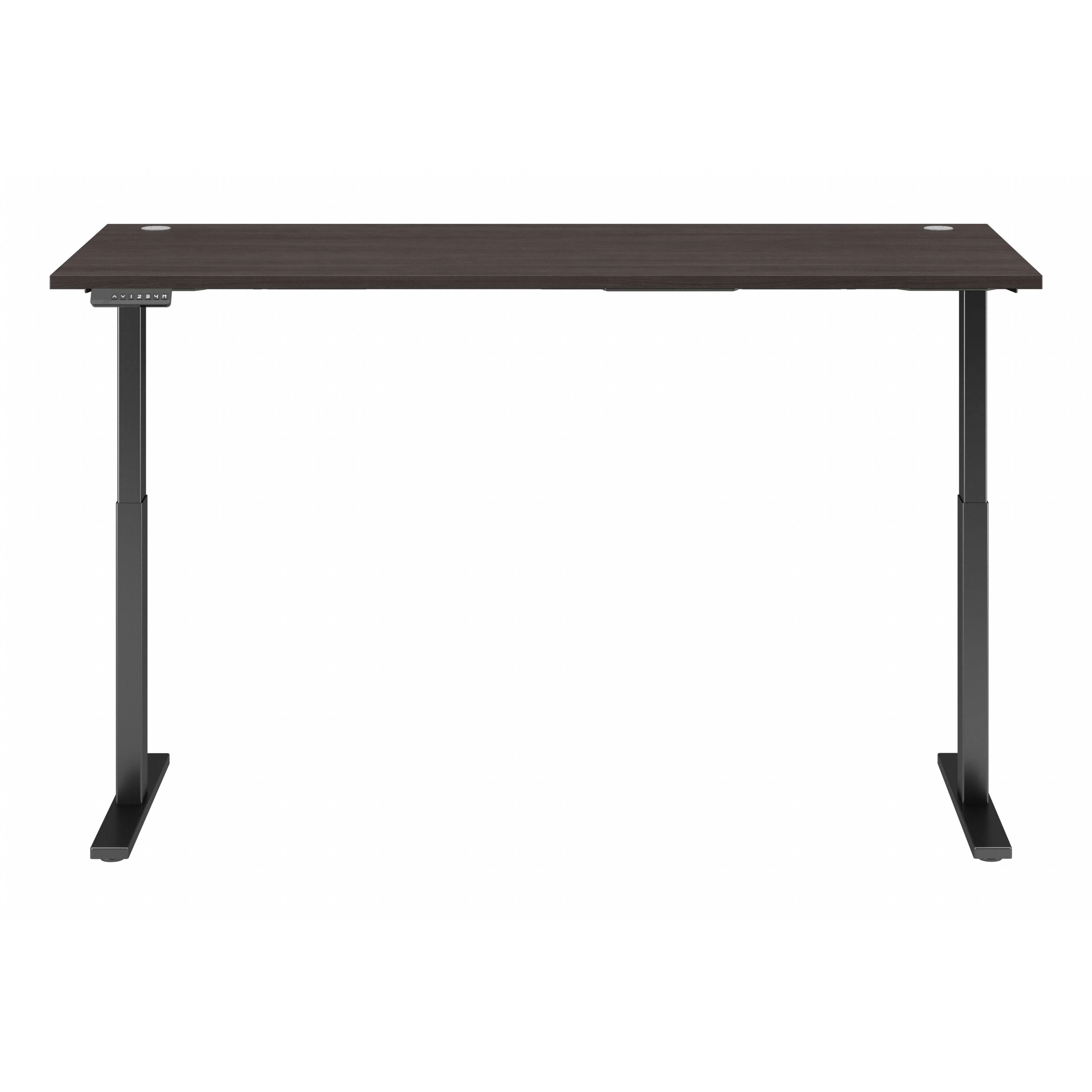 72" Modern Standing Office Desk in Storm Gray with Black Base - Image 5