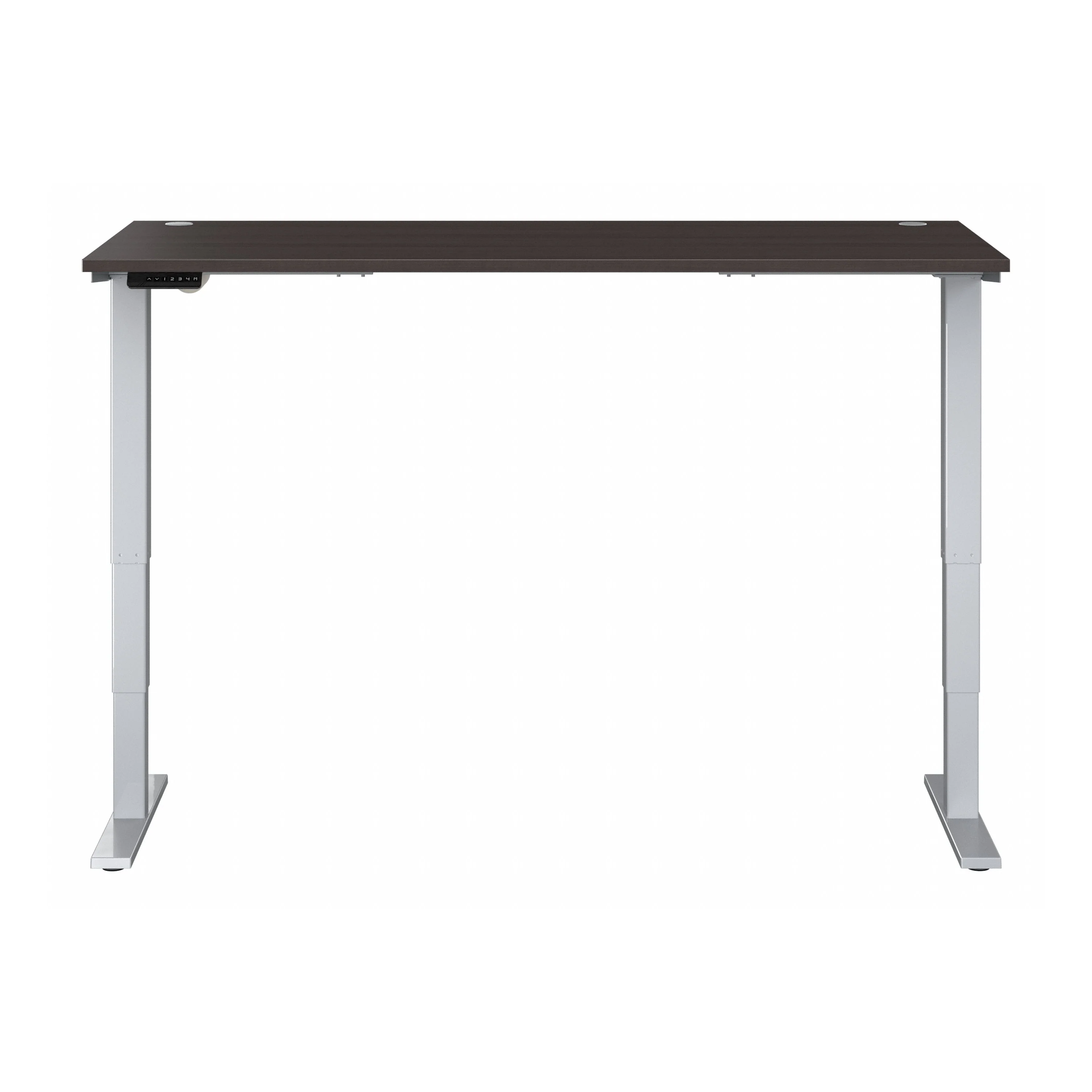 72" Large Modern Standing Office Desk in Storm Gray with Metallic Base - Image 5