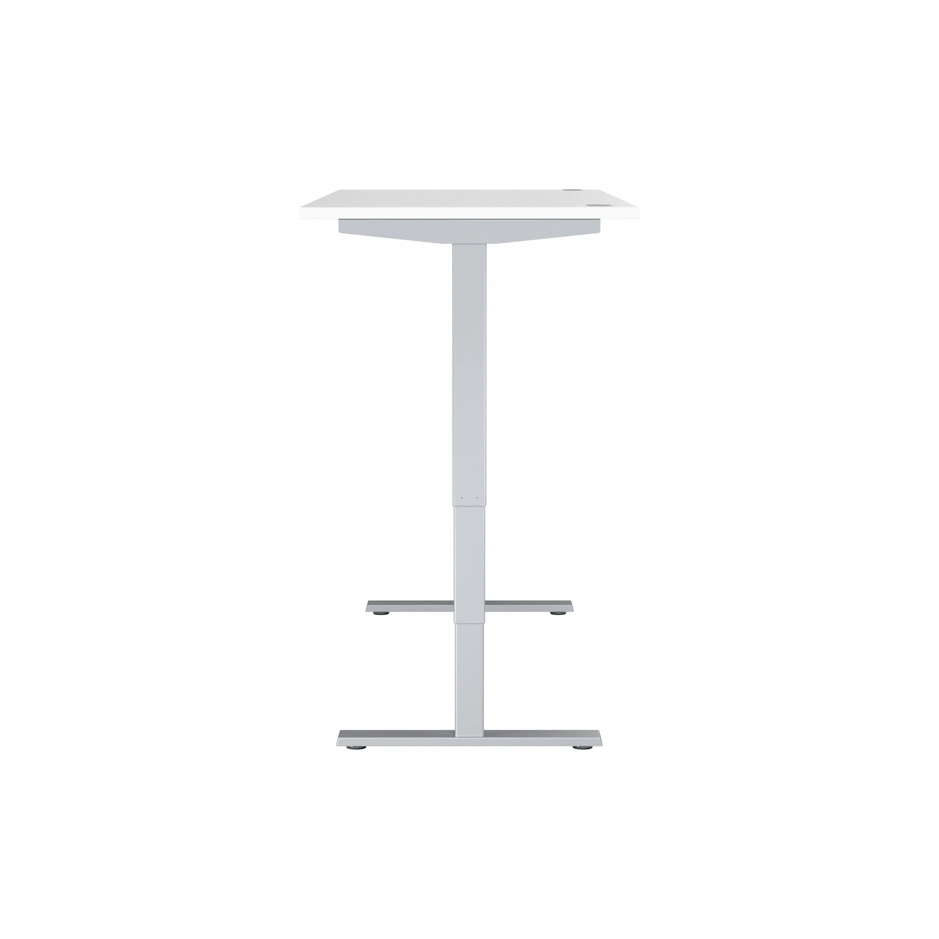 72" Standing Office Desk in White with Metallic Base - Image 6