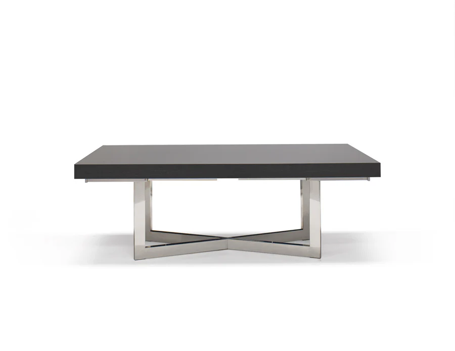 Modern 84 - 123" High Gloss Gray Oak Conference Table with Optional Credenza - Image 3