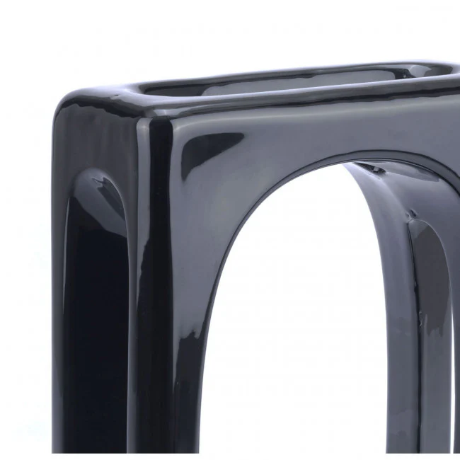 Black High-Gloss Desktop Sculpture - Image 3