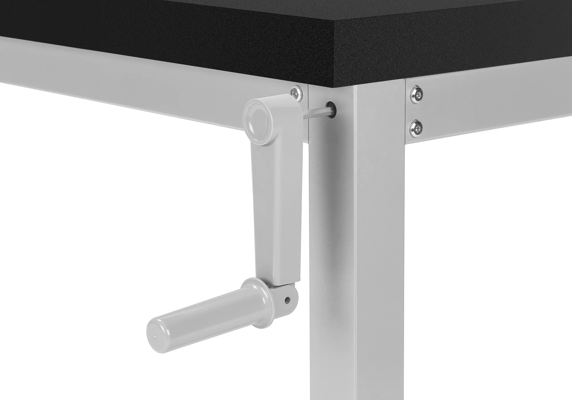 Black and Grey Adjustable Height 47" Home Office Desk - Image 9