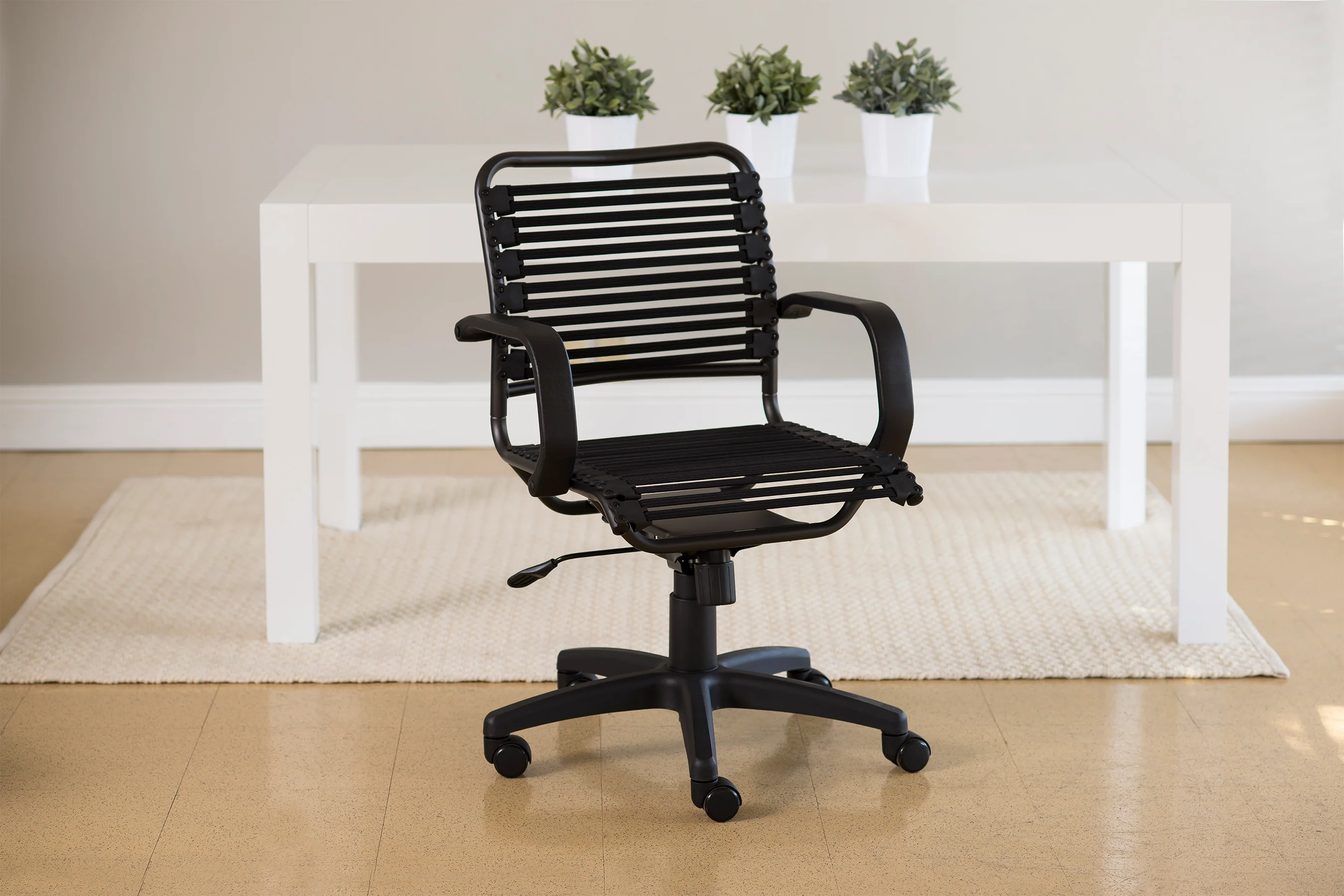 Black Mid Back Bungee Office Chair