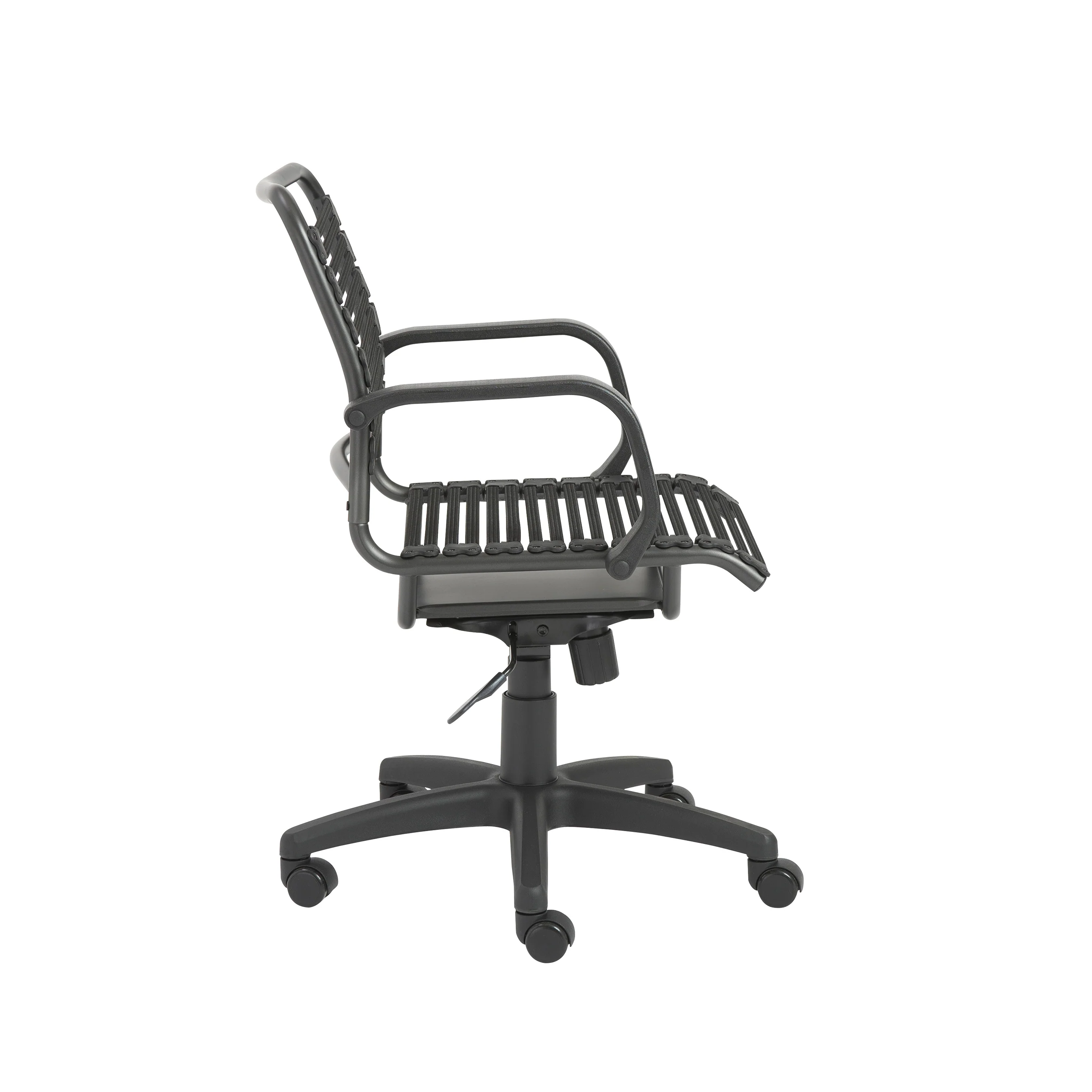 Black Mid Back Bungee Office Chair - Image 4