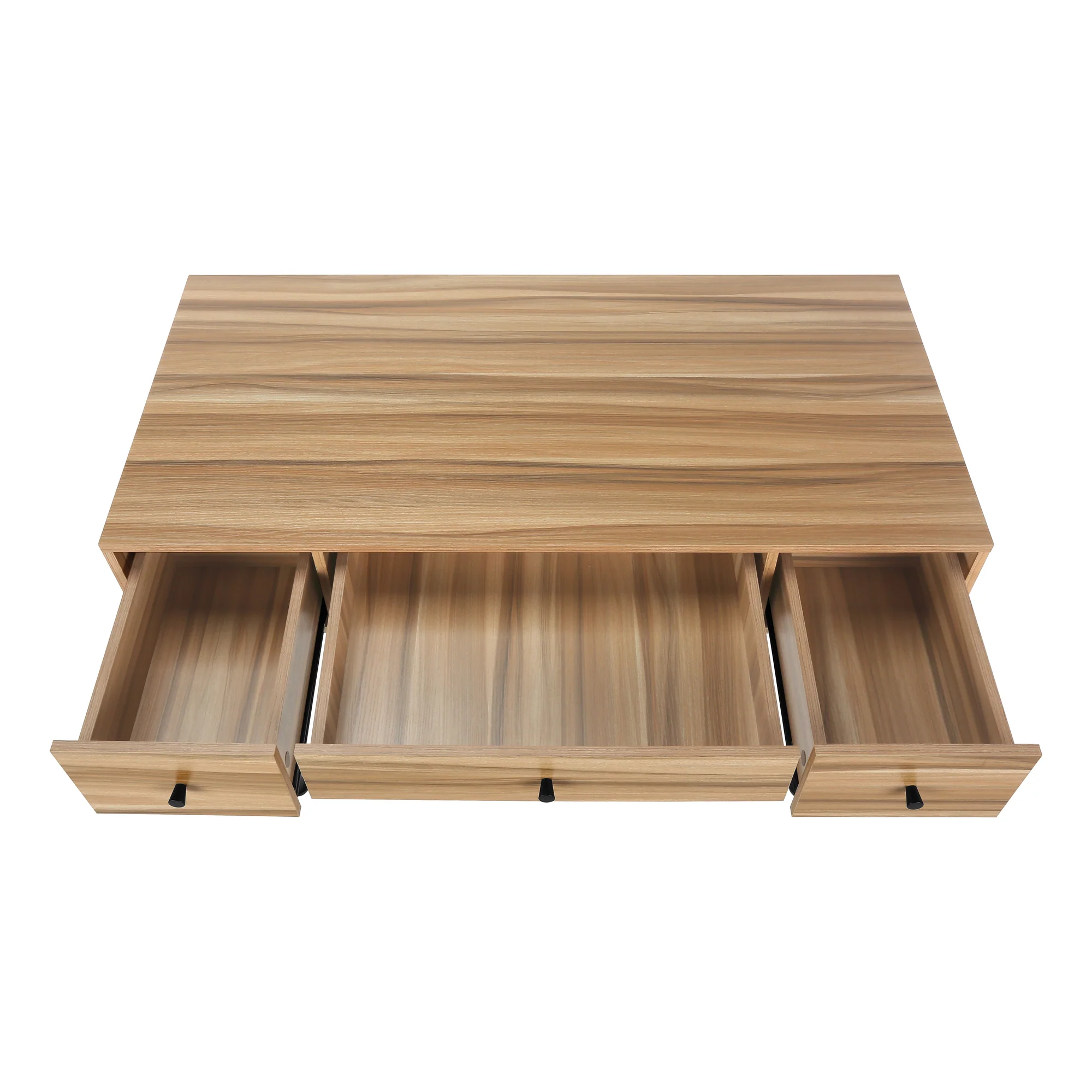 Brown 47" Industrial-Style Contemporary Computer Desk with Storage - Image 6