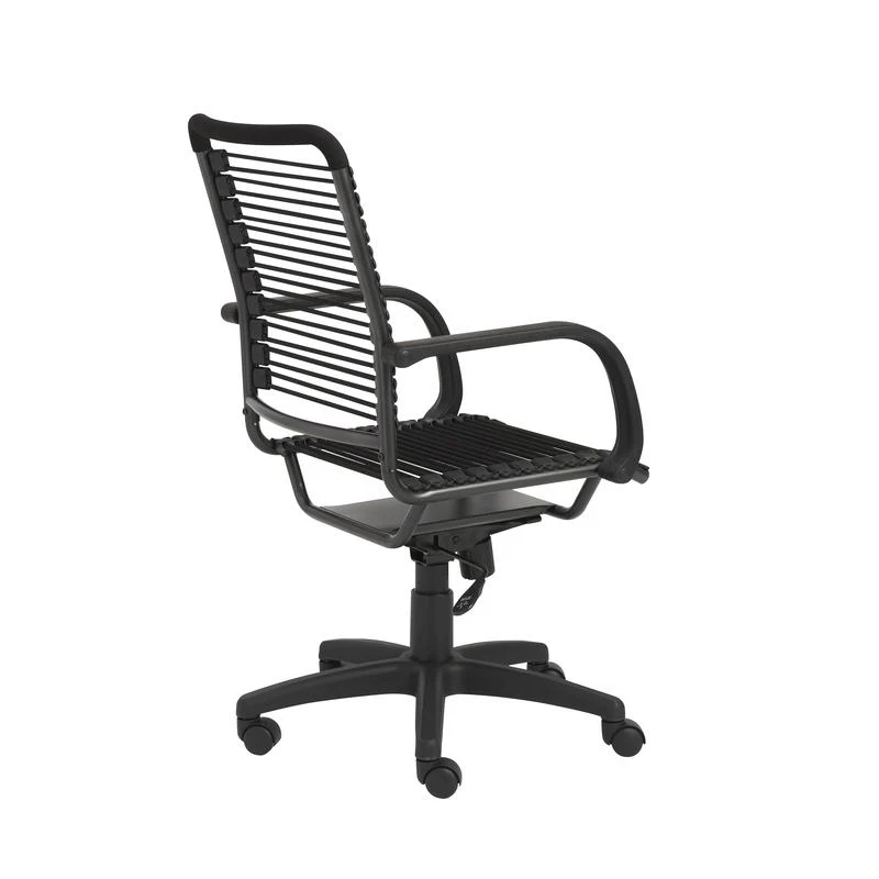 Casual Black Bungee-Back Rolling Office Chair - Image 4