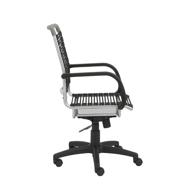 Casual Bungee-Back Rolling Office Chair w/ Aluminum Accents - Image 3