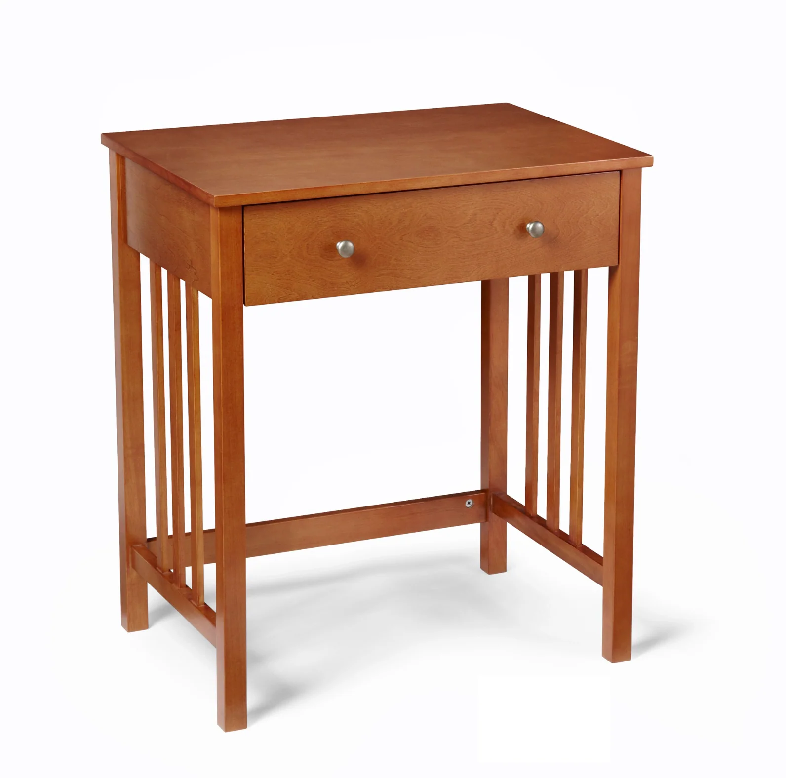 26” Mission-Style Oak Computer Desk with Keyboard Tray - Image 4