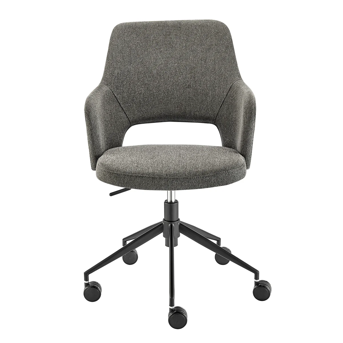 Charcoal and Black Graceful Office Chair - Image 2